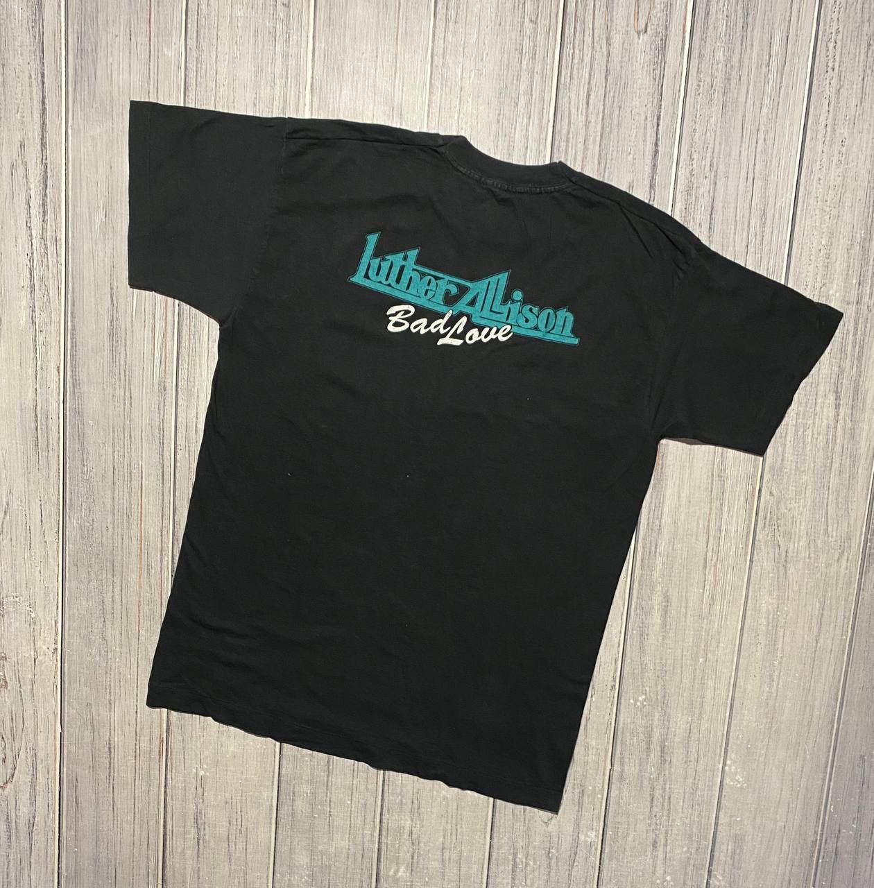 Band Tees Vintage Luther Allison Bad Love T-Shirt Big Logo 90s Black Size US L / EU 52-54 / 3 - 2 Thumbnail