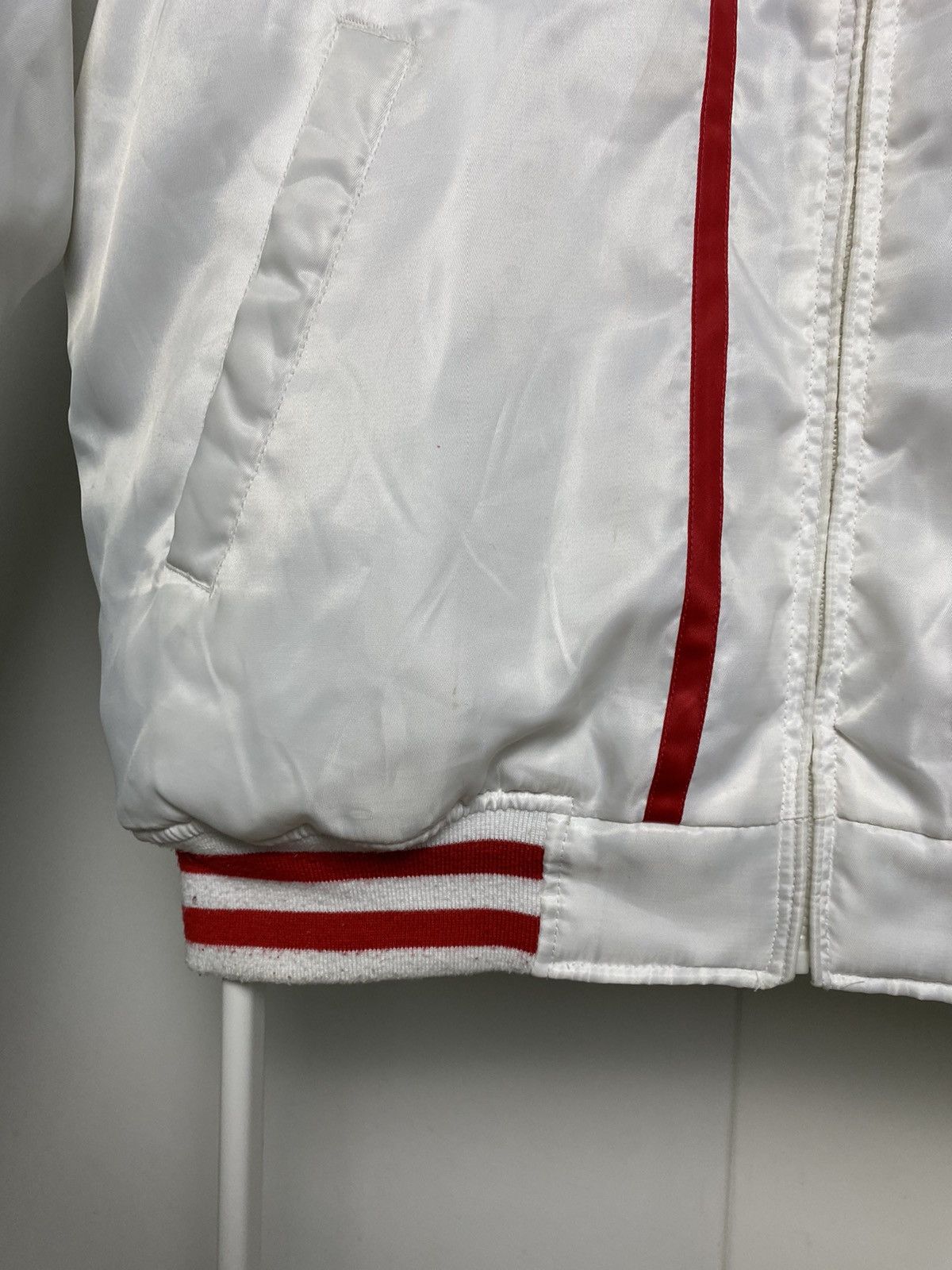 Vintage Raw Blue vintage white bomber jacket basket 1on1 half court Size US L / EU 52-54 / 3 - 4 Thumbnail