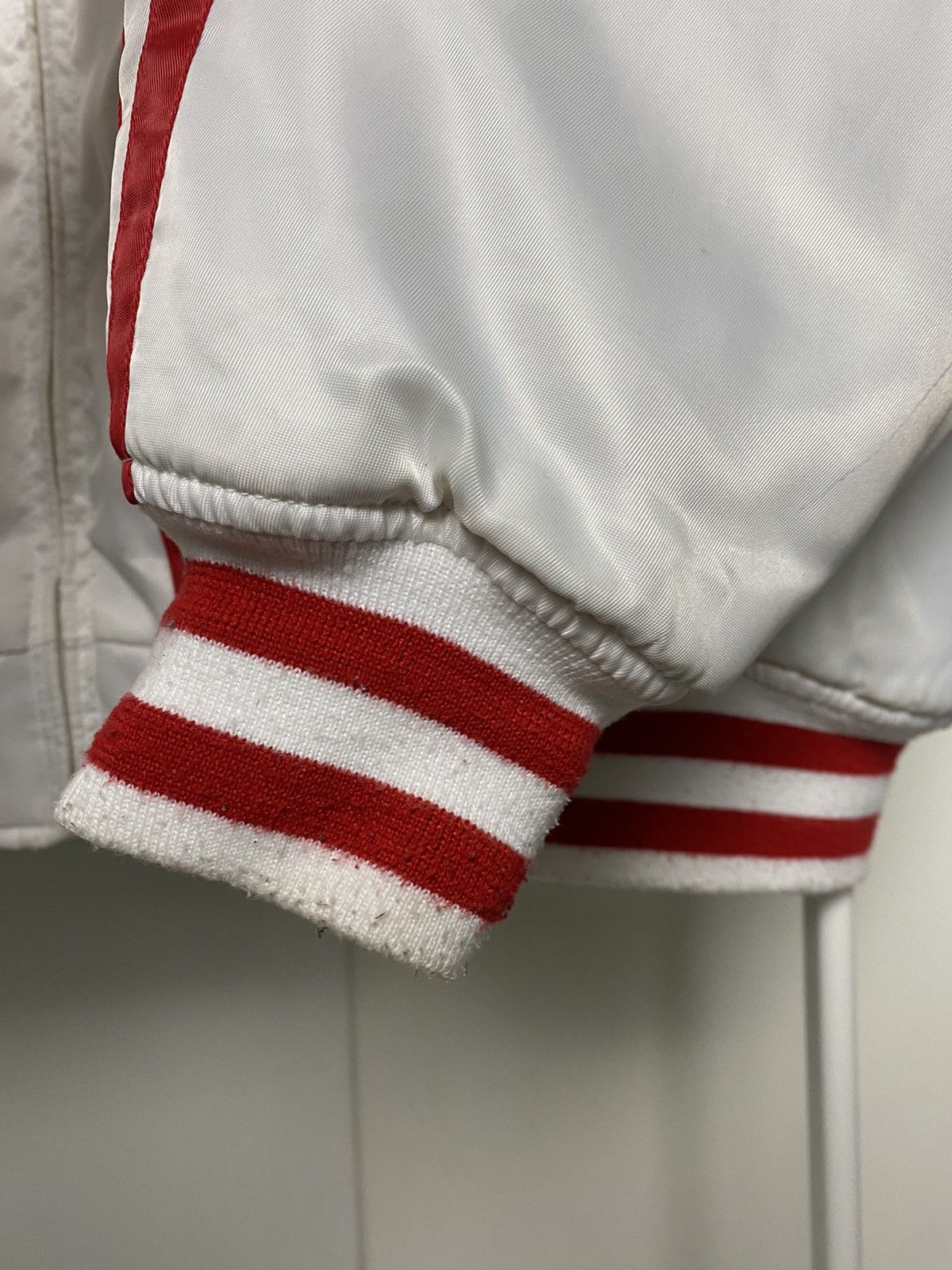 Vintage Raw Blue vintage white bomber jacket basket 1on1 half court Size US L / EU 52-54 / 3 - 5 Thumbnail