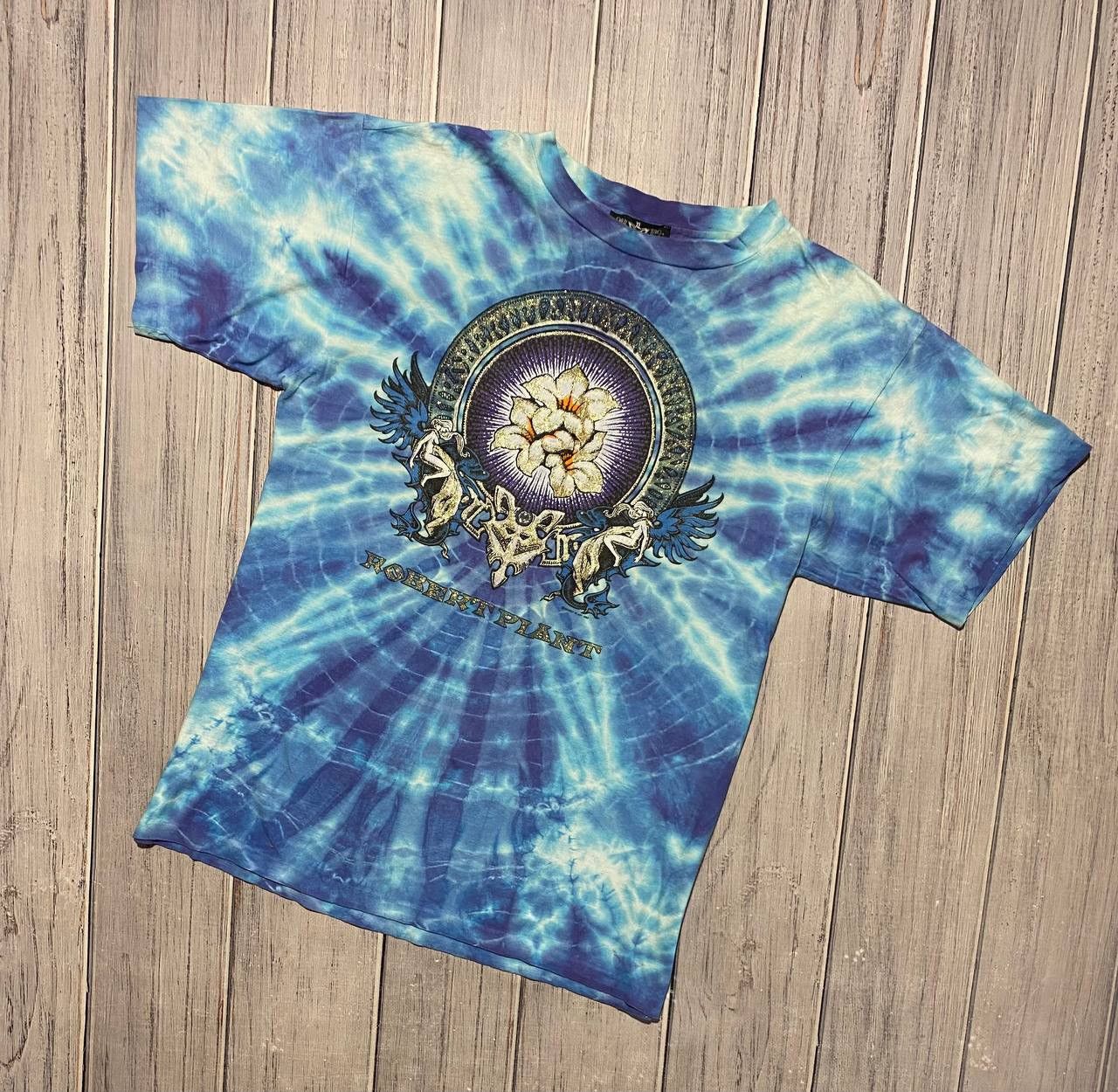 Band Tees Vintage 1990 Robert Plant Symmetria T-Shirt Led Zeppelin Size US L / EU 52-54 / 3 - 1 Thumbnail