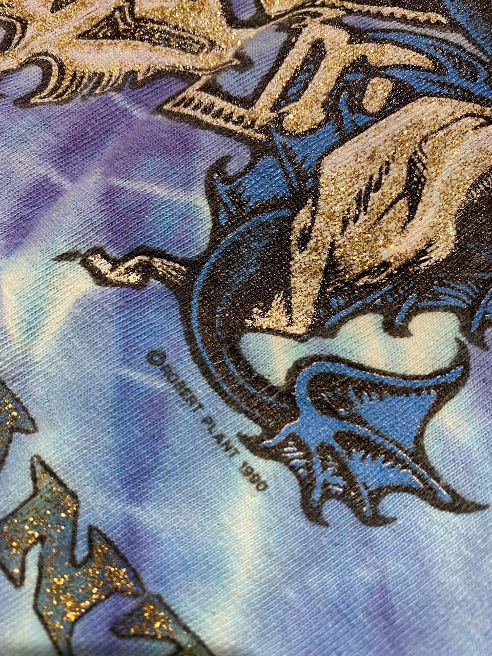 Band Tees Vintage 1990 Robert Plant Symmetria T-Shirt Led Zeppelin Size US L / EU 52-54 / 3 - 4 Thumbnail