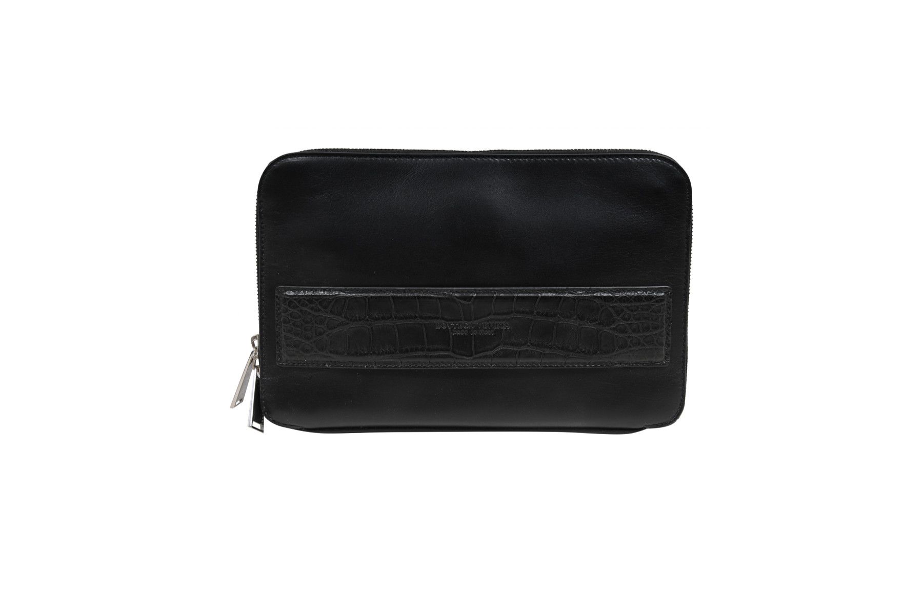 Bottega Veneta Envelope Clutch Black Crocodile Strap Card Document Holder Size ONE SIZE - 1 Thumbnail
