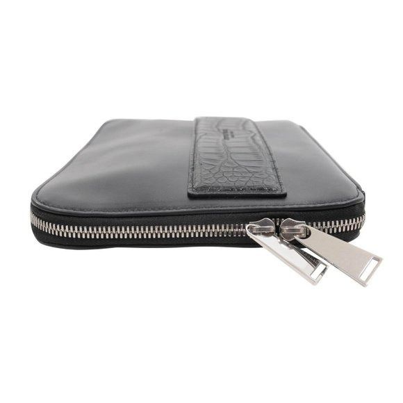 Bottega Veneta Envelope Clutch Black Crocodile Strap Card Document Holder Size ONE SIZE - 5 Thumbnail