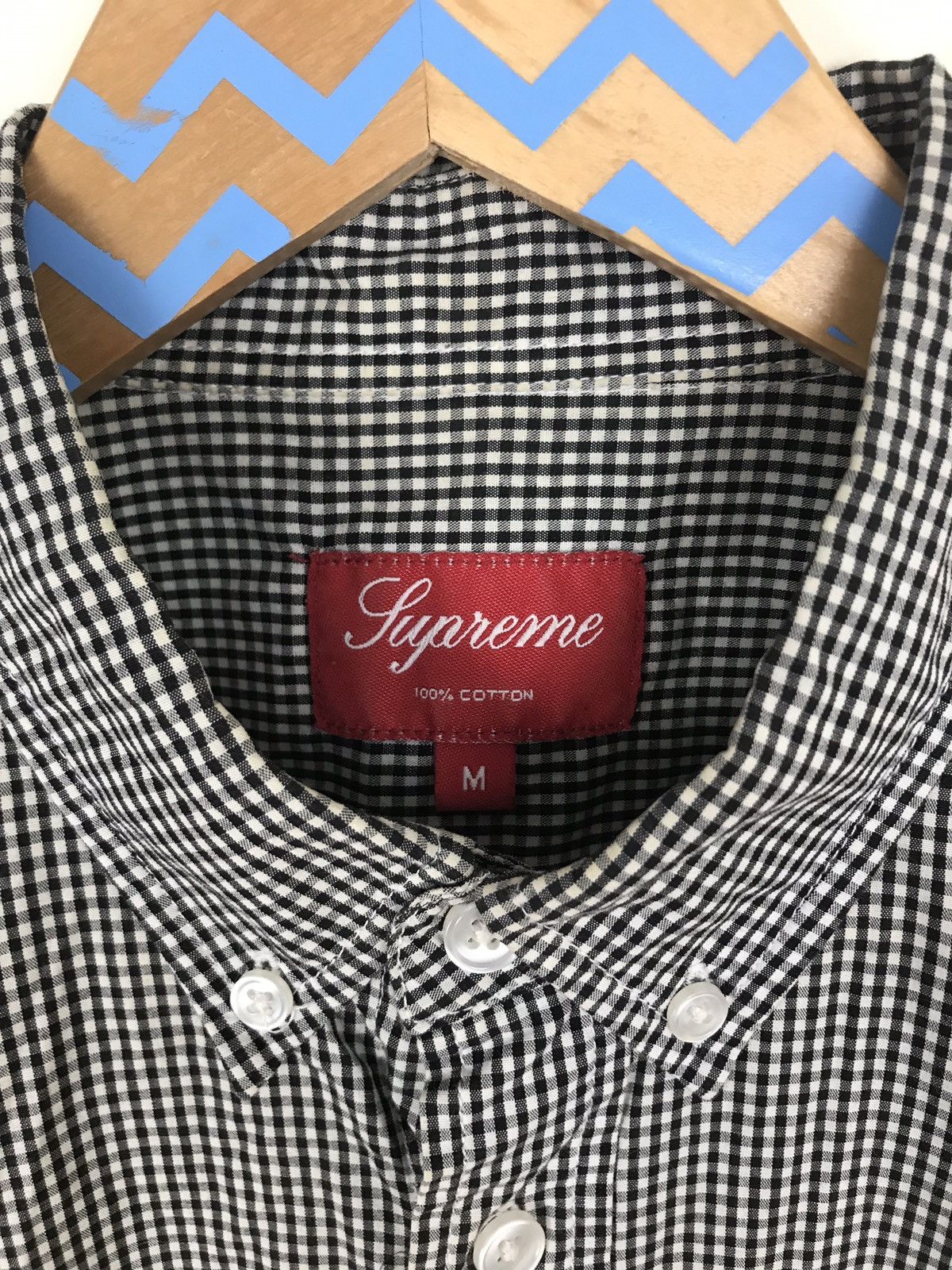 Supreme Black and White Patterned Short Sleeve Button Up Size US M / EU 48-50 / 2 - 3 Thumbnail