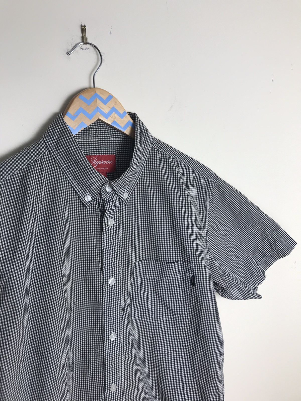 Supreme Black and White Patterned Short Sleeve Button Up Size US M / EU 48-50 / 2 - 2 Thumbnail