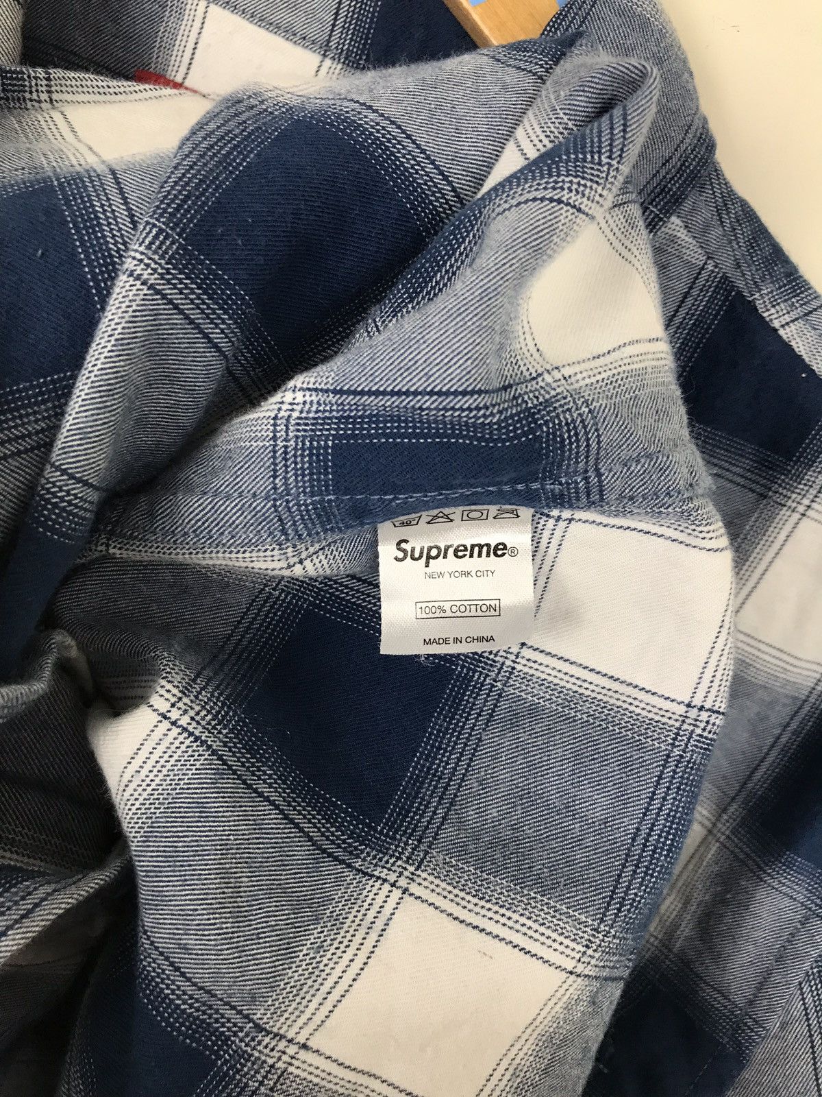 Supreme Blue Plaid Flannel Size US M / EU 48-50 / 2 - 4 Thumbnail