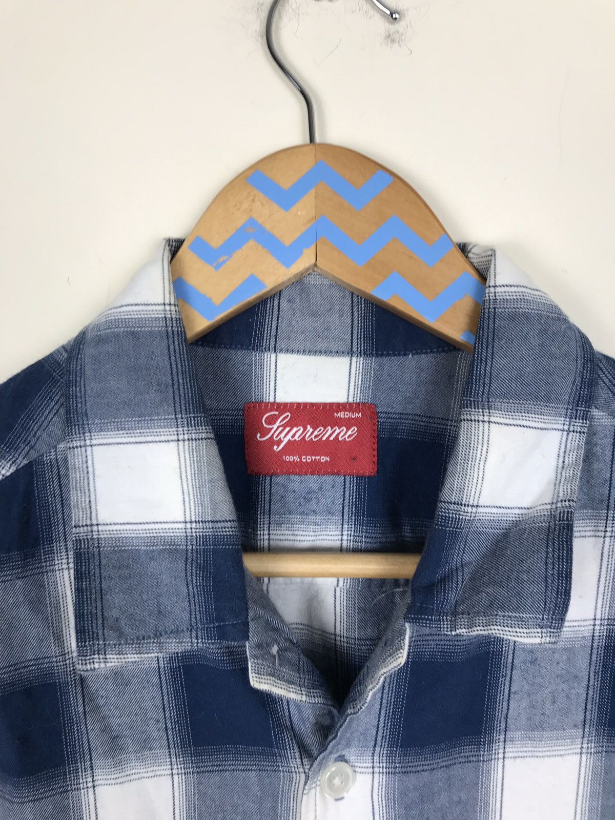 Supreme Blue Plaid Flannel Size US M / EU 48-50 / 2 - 2 Thumbnail
