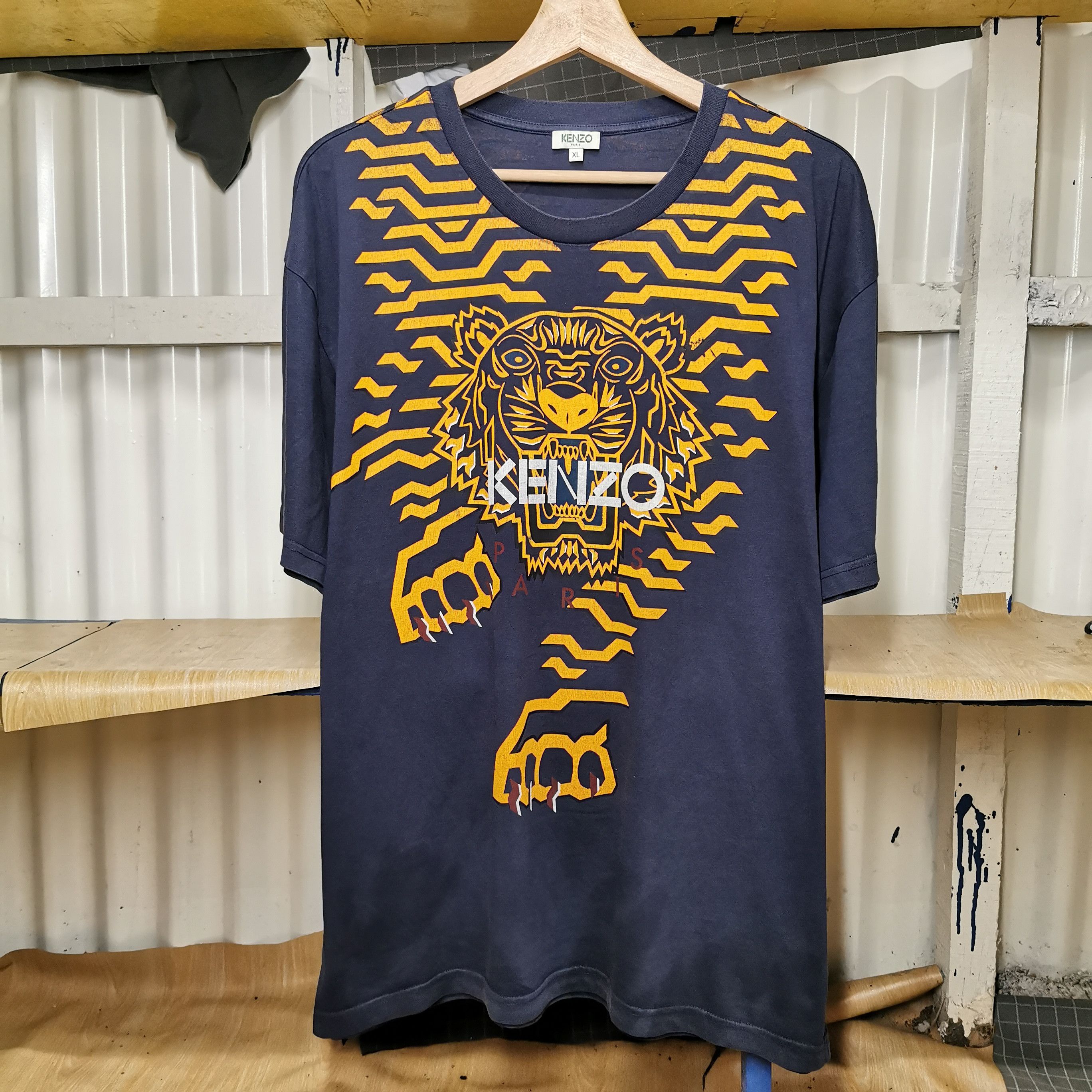 Kenzo Kenzo geo tiger tee Size US XL / EU 56 / 4 - 1 Thumbnail