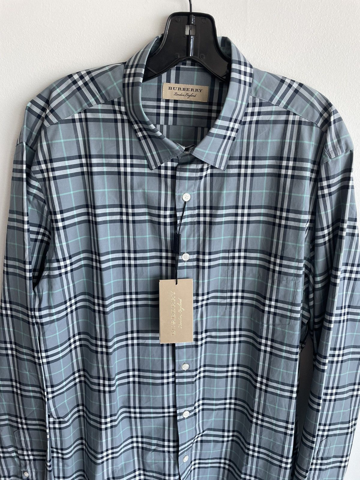 Burberry Brand New Rare British Classic Iconic Burberry Check Shirt Size US L / EU 52-54 / 3 - 2 Thumbnail