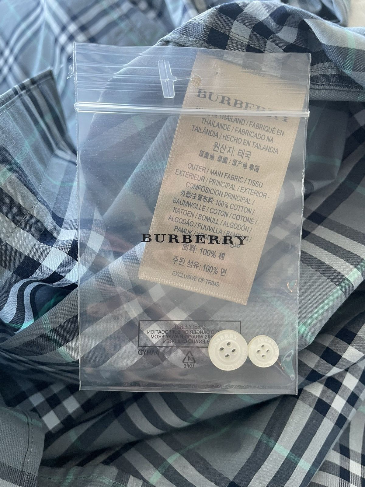 Burberry Brand New Rare British Classic Iconic Burberry Check Shirt Size US L / EU 52-54 / 3 - 6 Thumbnail
