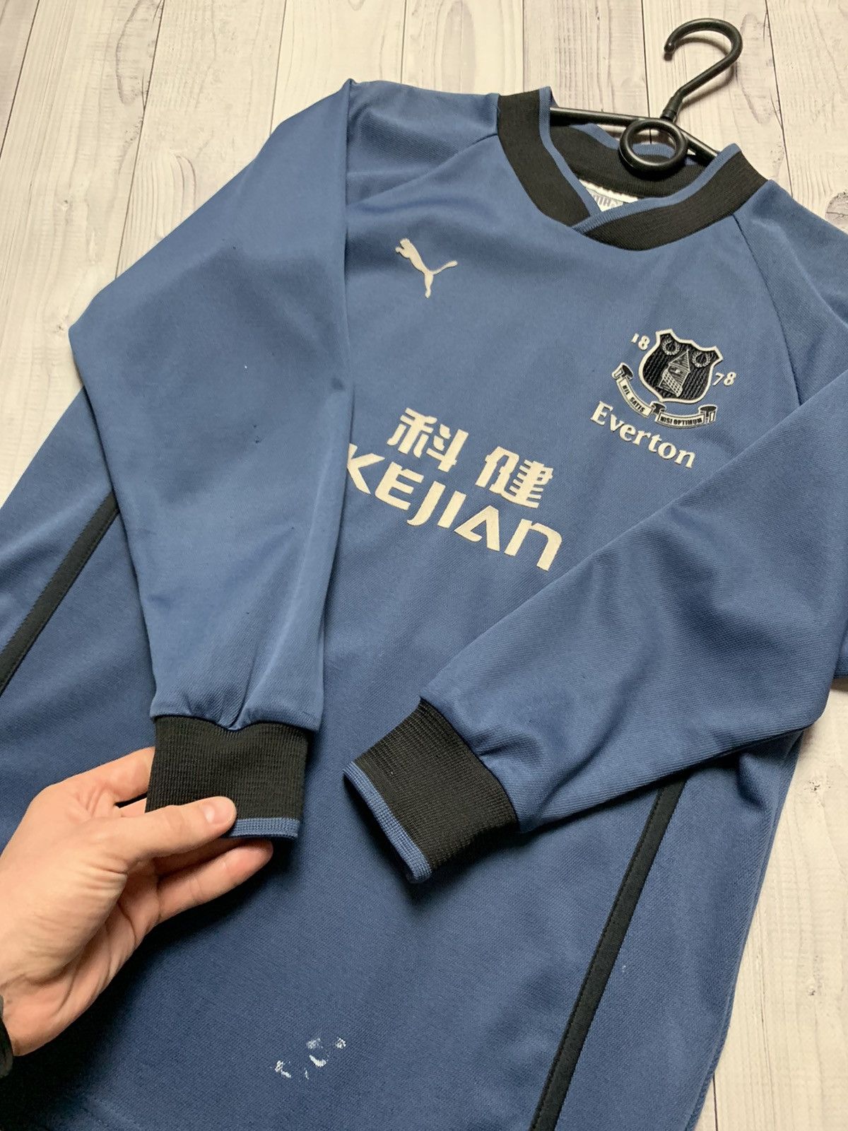 Maillot Everton FC – Puma – Taille M – Bleu – Unisexe – Occasion