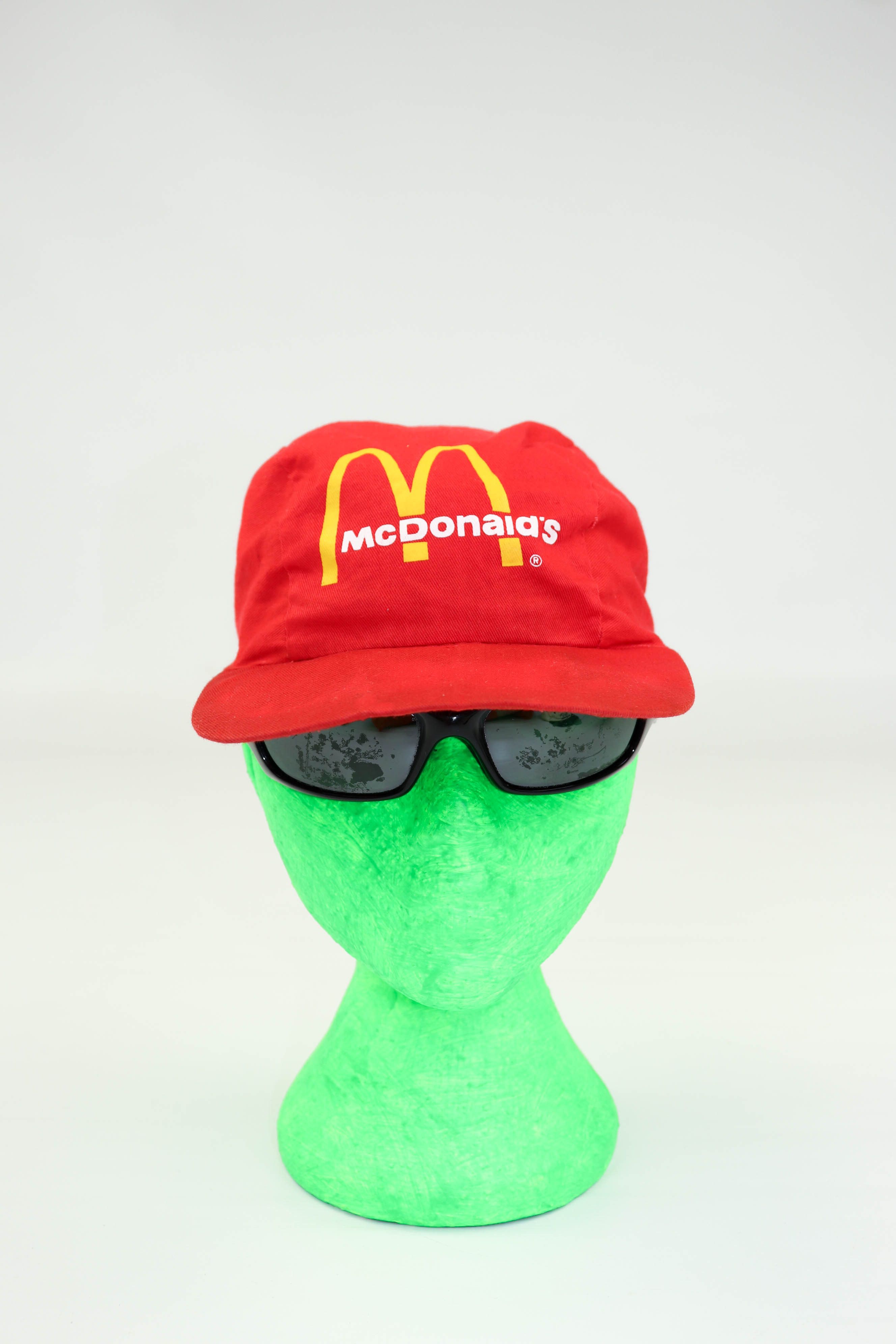 Vintage McDonald's Vintage 90s ©1997 Big Logo Distressed Red Cap Hat Size ONE SIZE - 1 Thumbnail