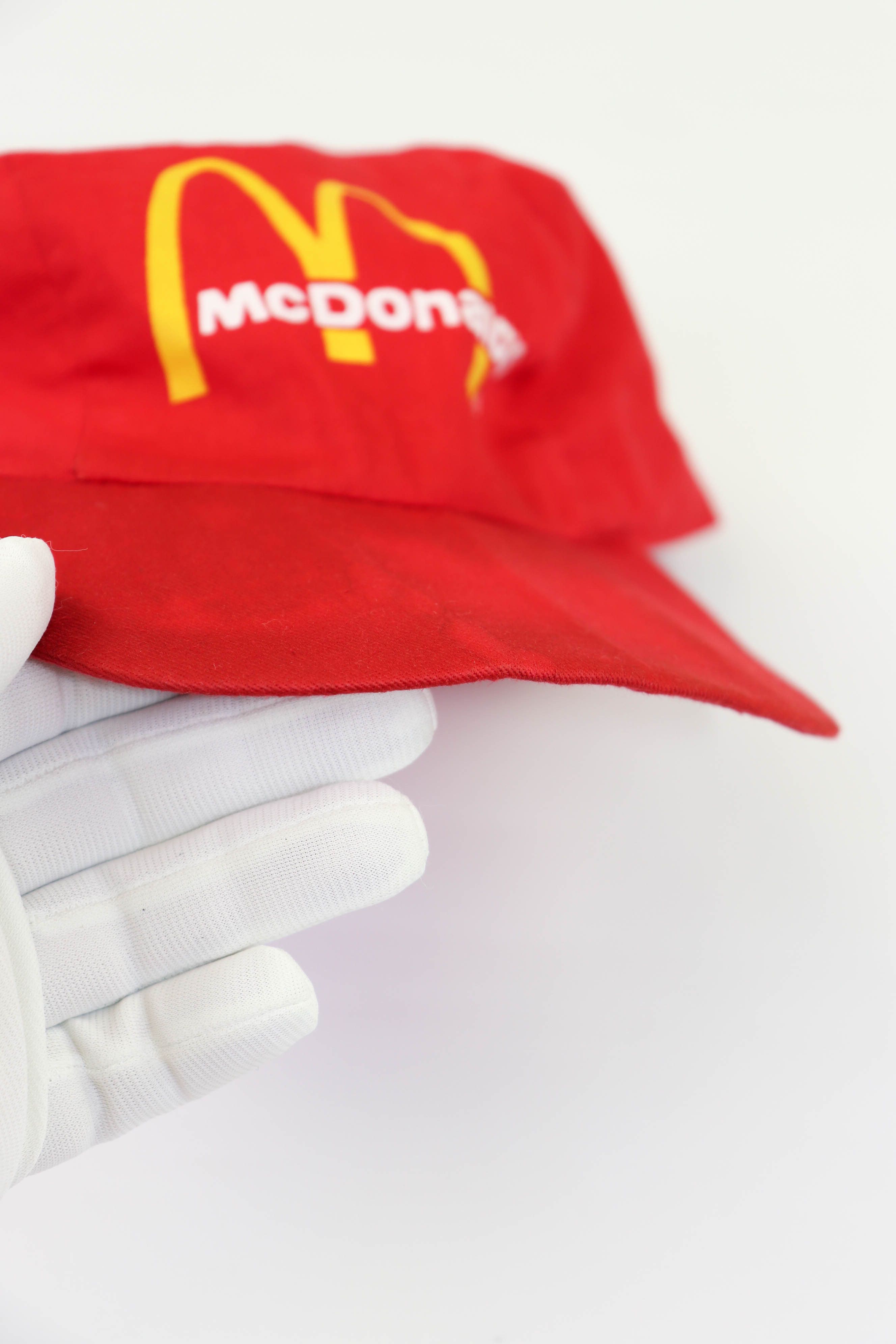 Vintage McDonald's Vintage 90s ©1997 Big Logo Distressed Red Cap Hat Size ONE SIZE - 13 Thumbnail