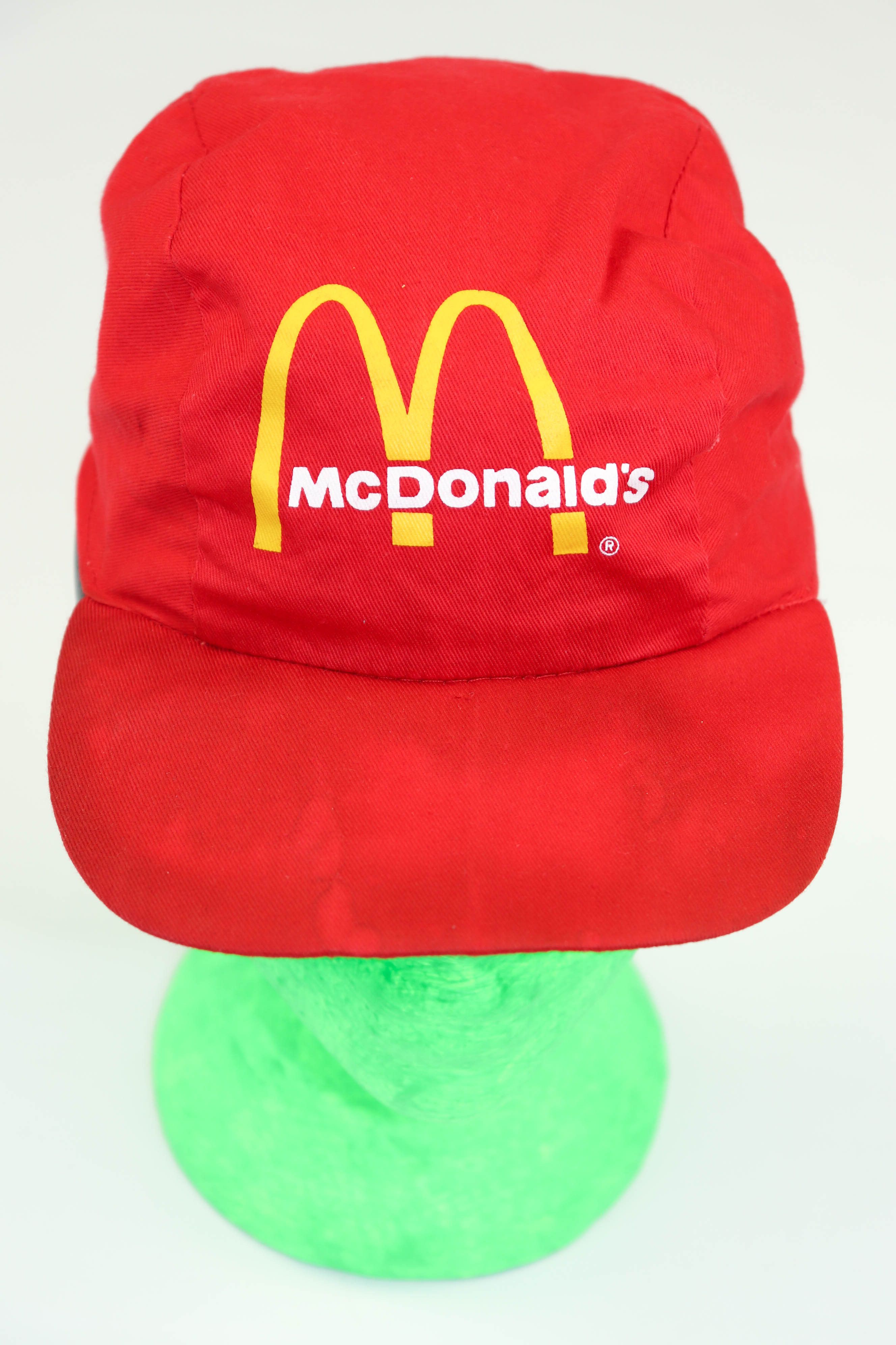 Vintage McDonald's Vintage 90s ©1997 Big Logo Distressed Red Cap Hat Size ONE SIZE - 6 Thumbnail