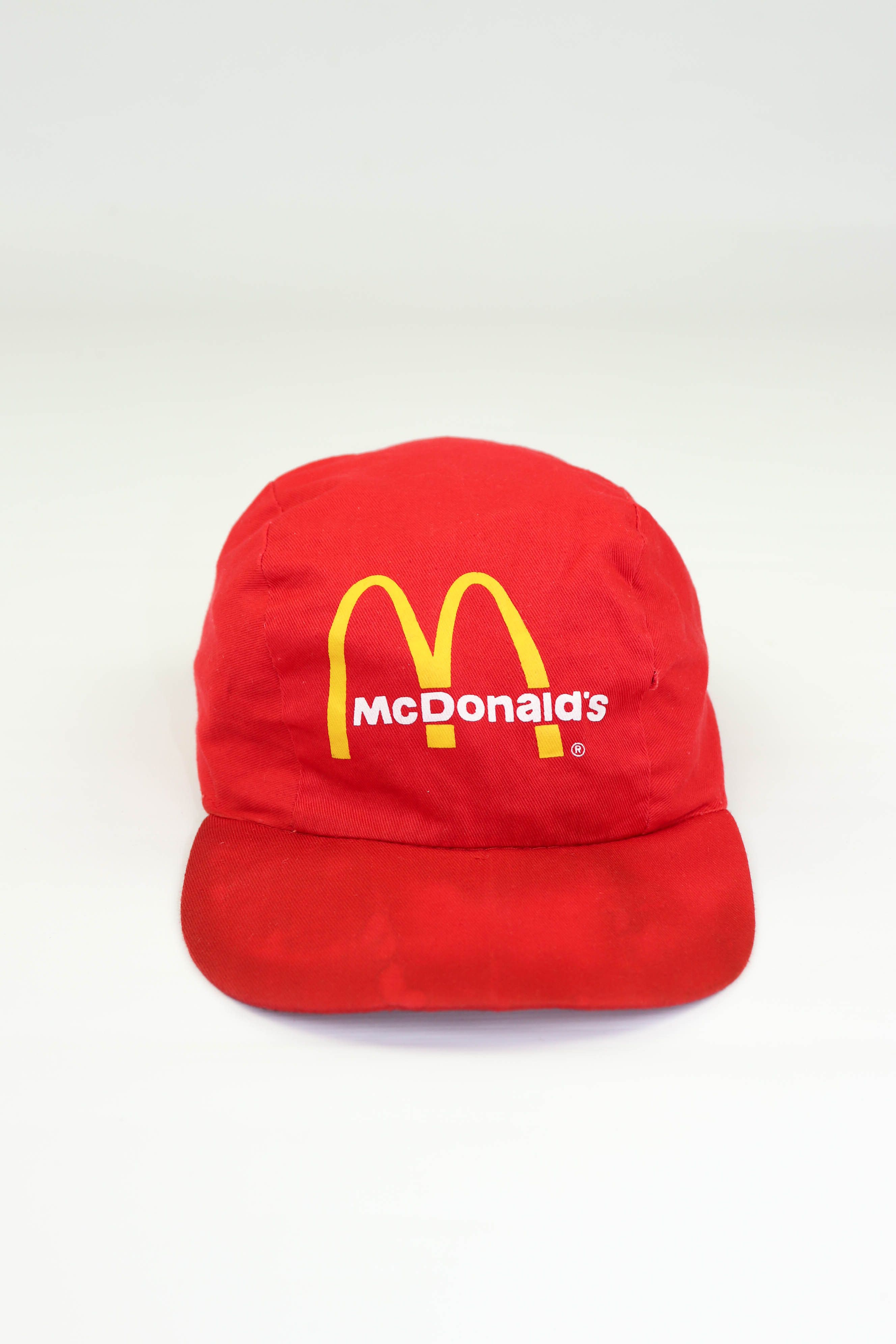 Vintage McDonald's Vintage 90s ©1997 Big Logo Distressed Red Cap Hat Size ONE SIZE - 8 Thumbnail