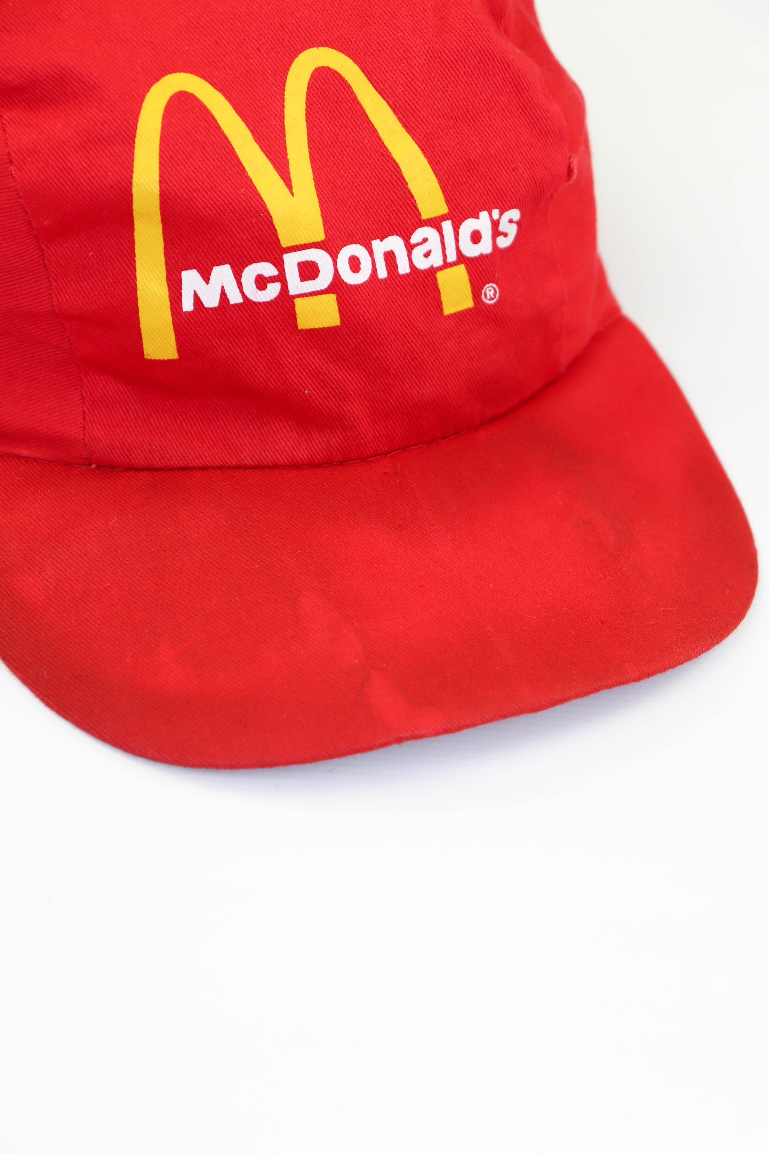 Vintage McDonald's Vintage 90s ©1997 Big Logo Distressed Red Cap Hat Size ONE SIZE - 10 Thumbnail