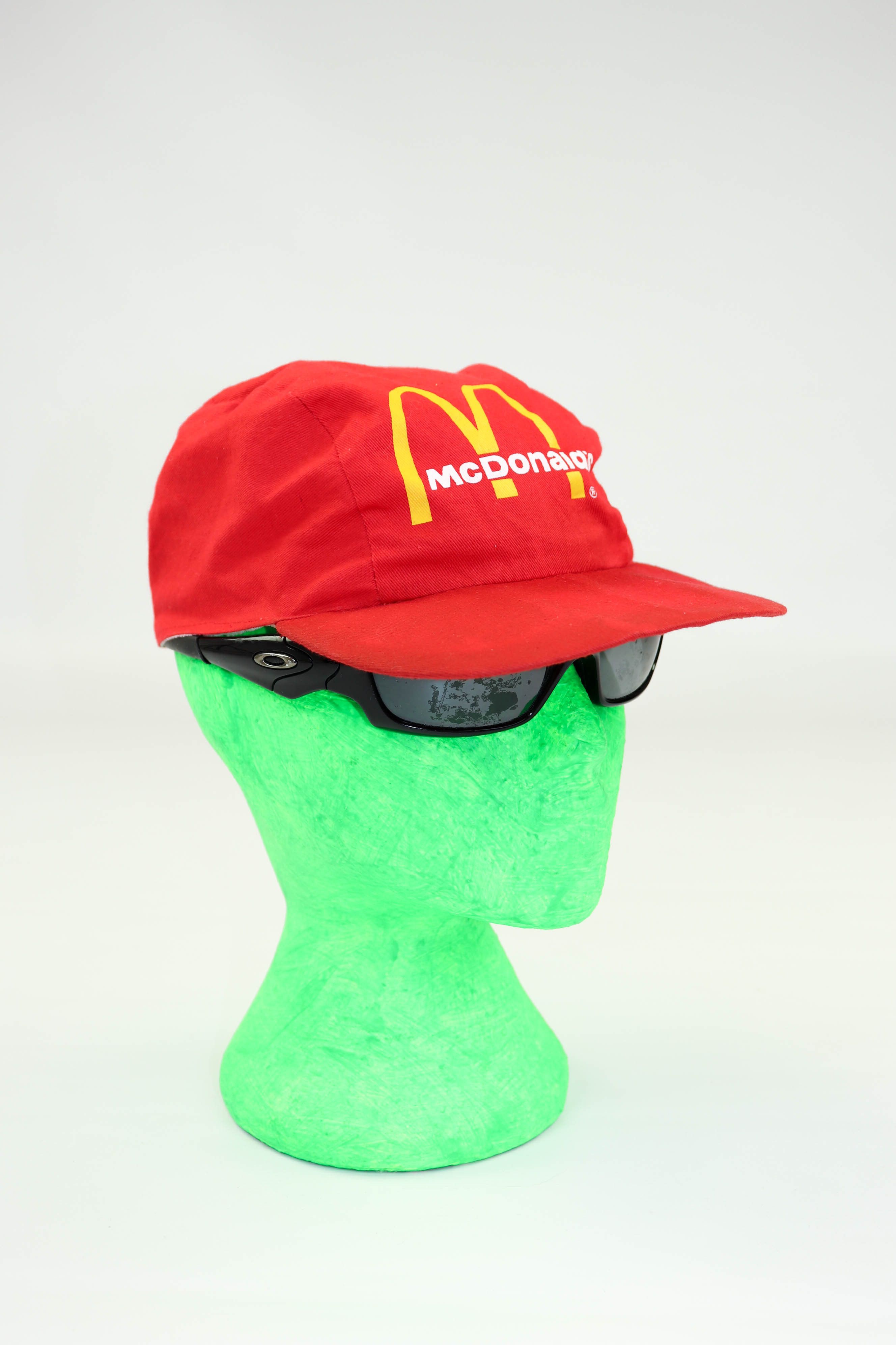 Vintage McDonald's Vintage 90s ©1997 Big Logo Distressed Red Cap Hat Size ONE SIZE - 2 Thumbnail