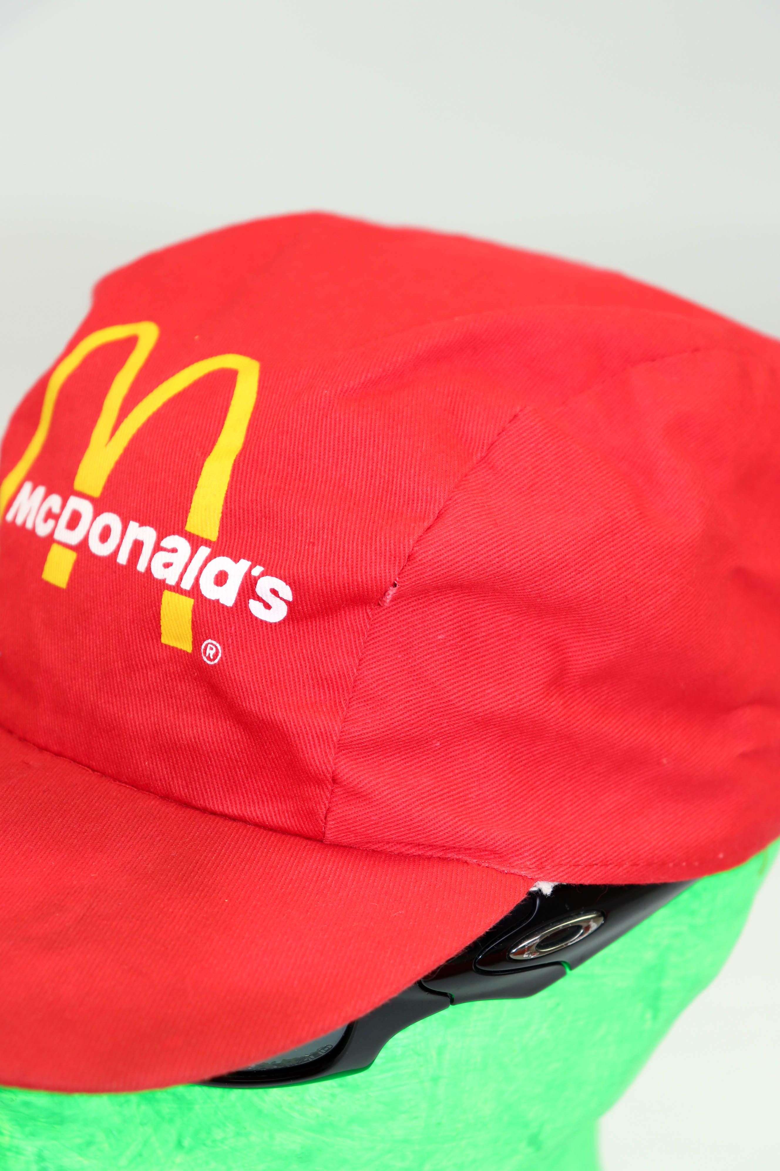 Vintage McDonald's Vintage 90s ©1997 Big Logo Distressed Red Cap Hat Size ONE SIZE - 5 Thumbnail