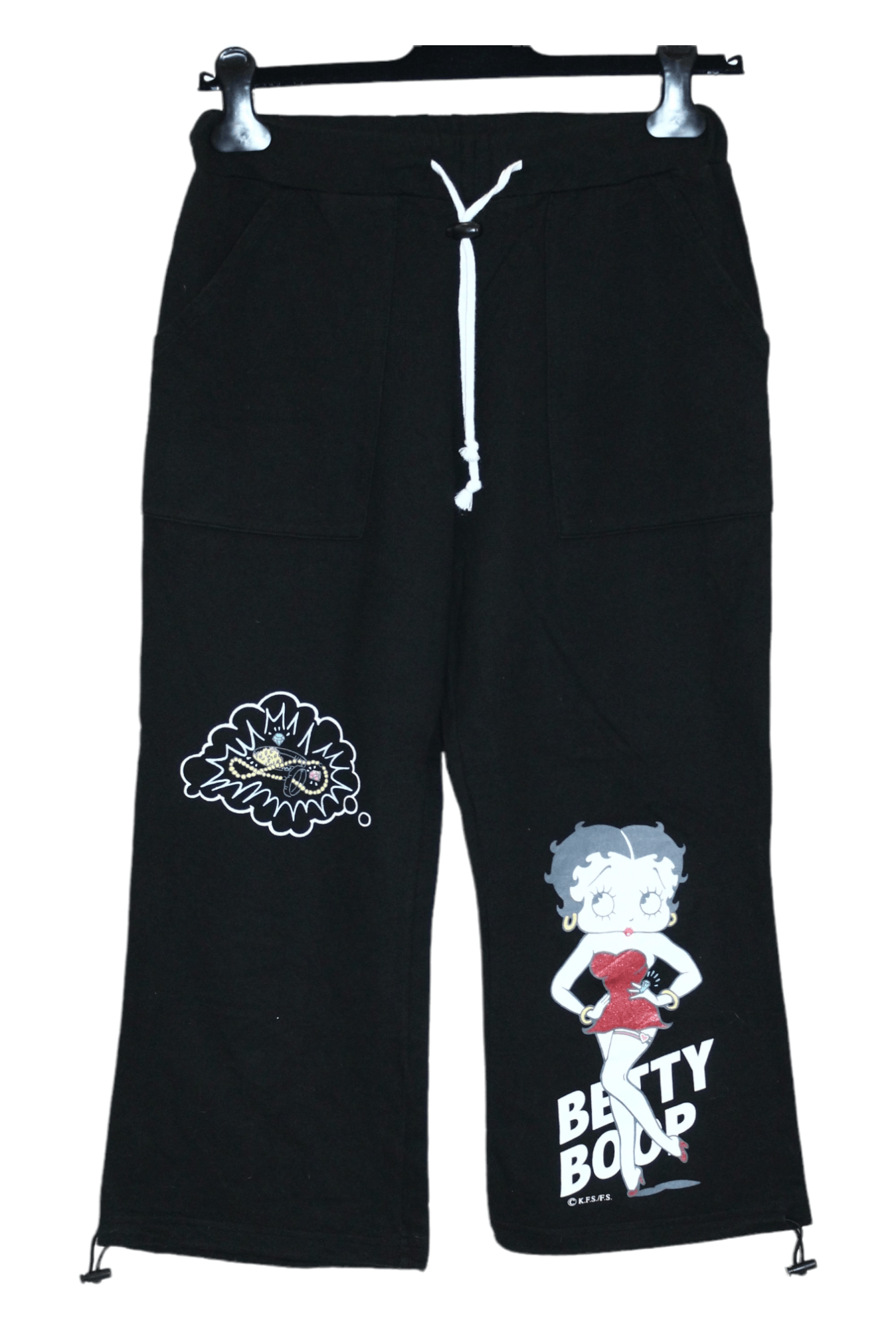 Japanese Brand 🔥 VTG 🔥 Betty Boop Logo Sweatpants by K.F.S Inc. Size 25" / US 0 / IT 36 - 1 Thumbnail