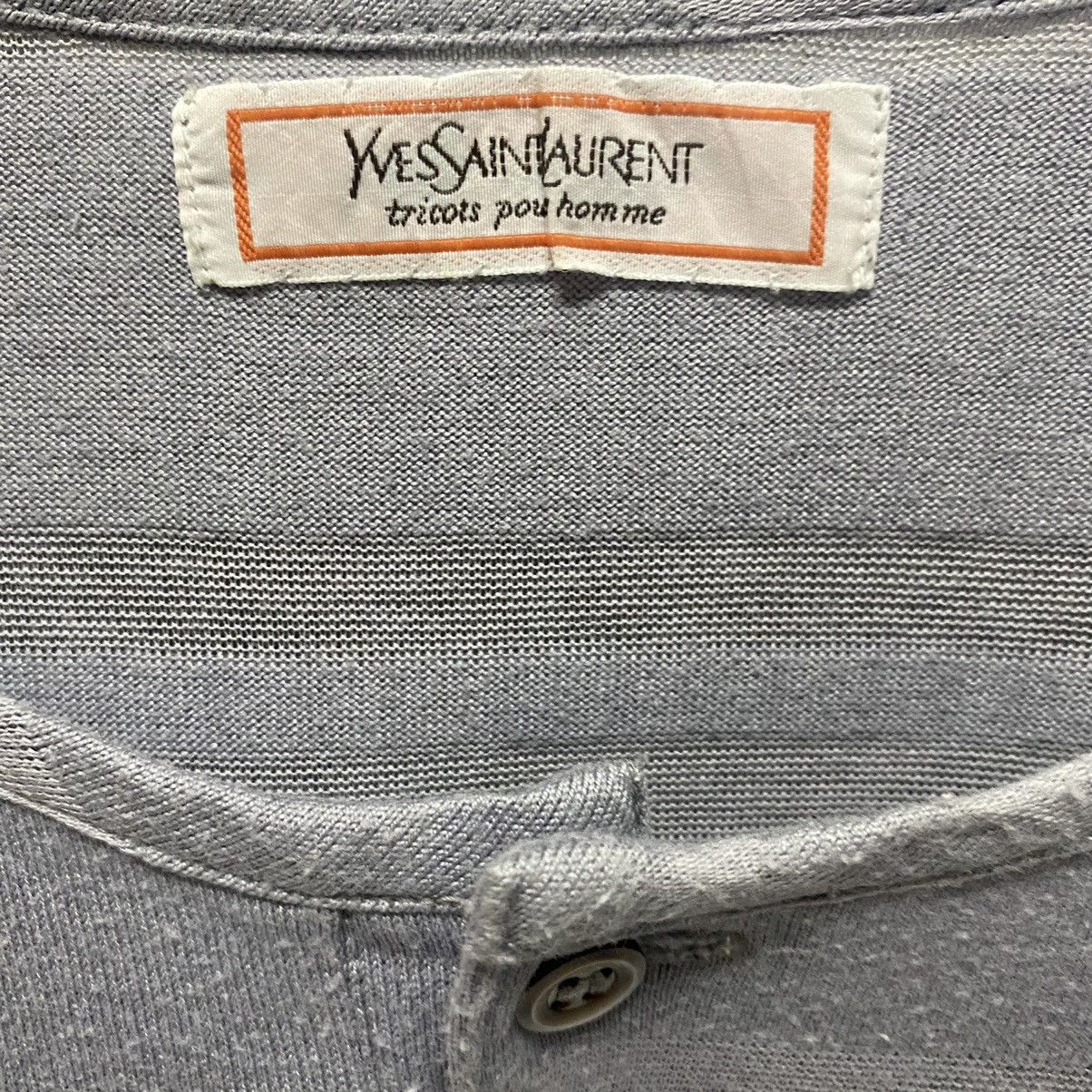 Yves Saint Laurent YSL henley shirt Size US M / EU 48-50 / 2 - 7 Thumbnail