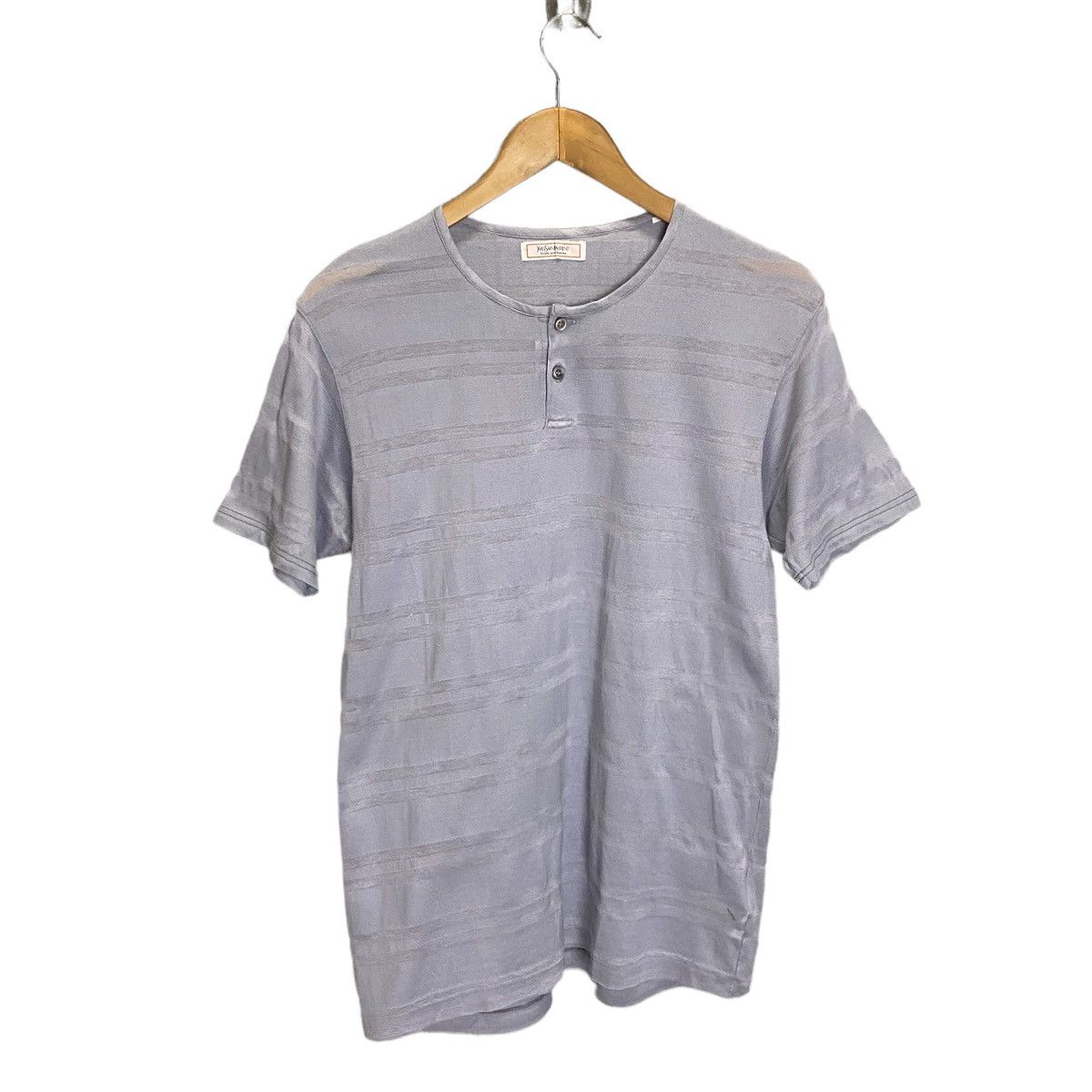 Yves Saint Laurent YSL henley shirt Size US M / EU 48-50 / 2 - 1 Thumbnail