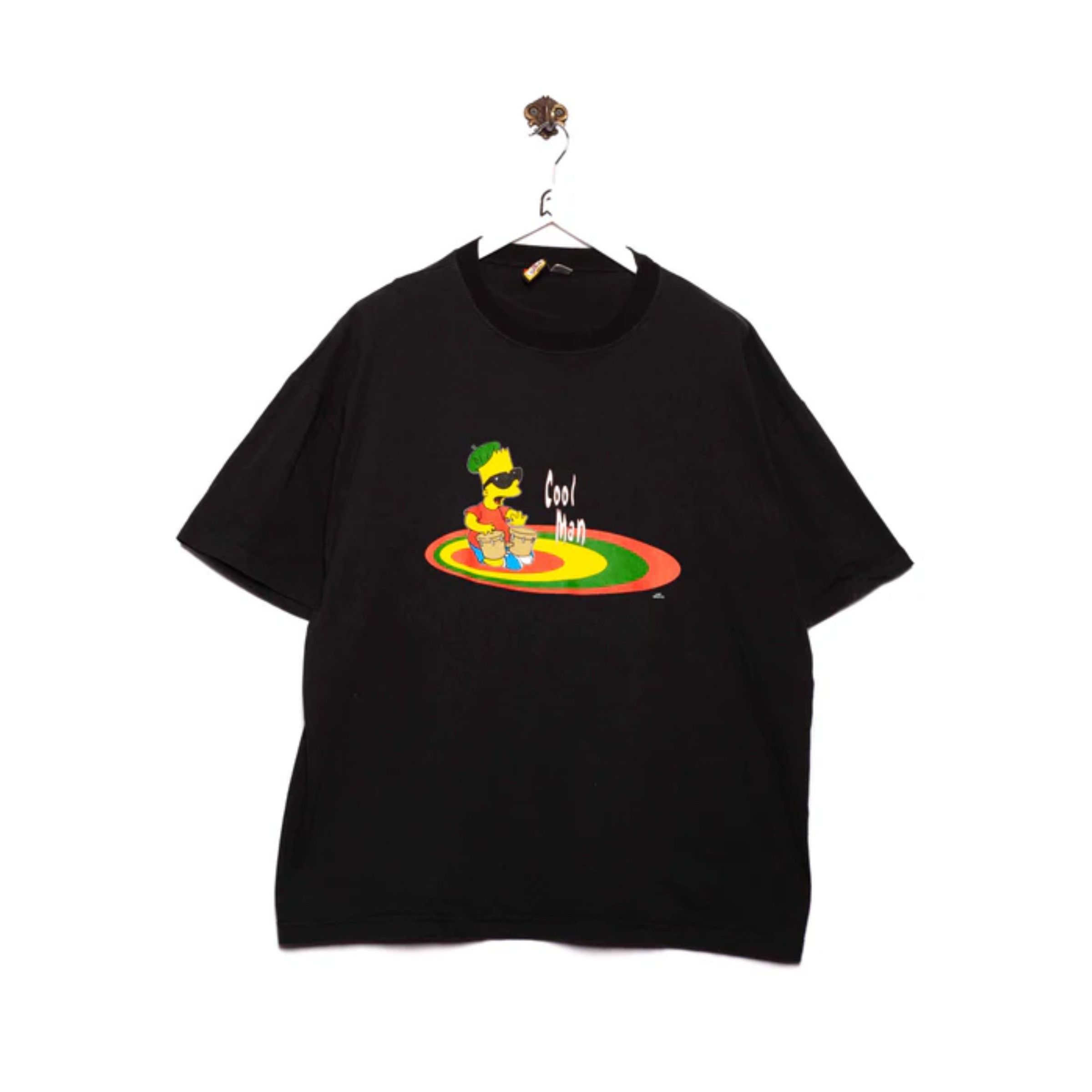 The Simpsons Vintage The Simpsons T-Shirt Rasta - Cool Man Print Black ...