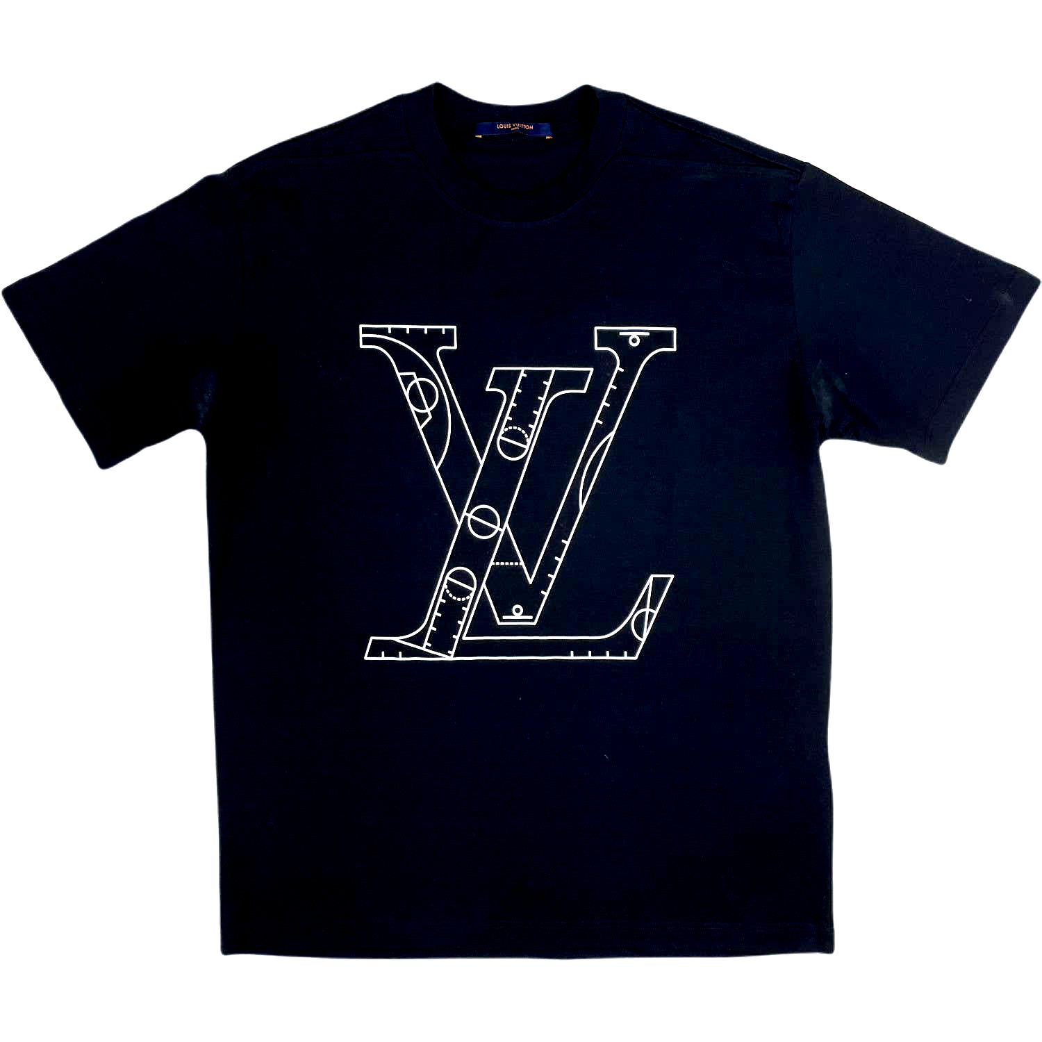 Louis Vuitton NBA Front And Black Print T-Shirt - LSVTS01 - We