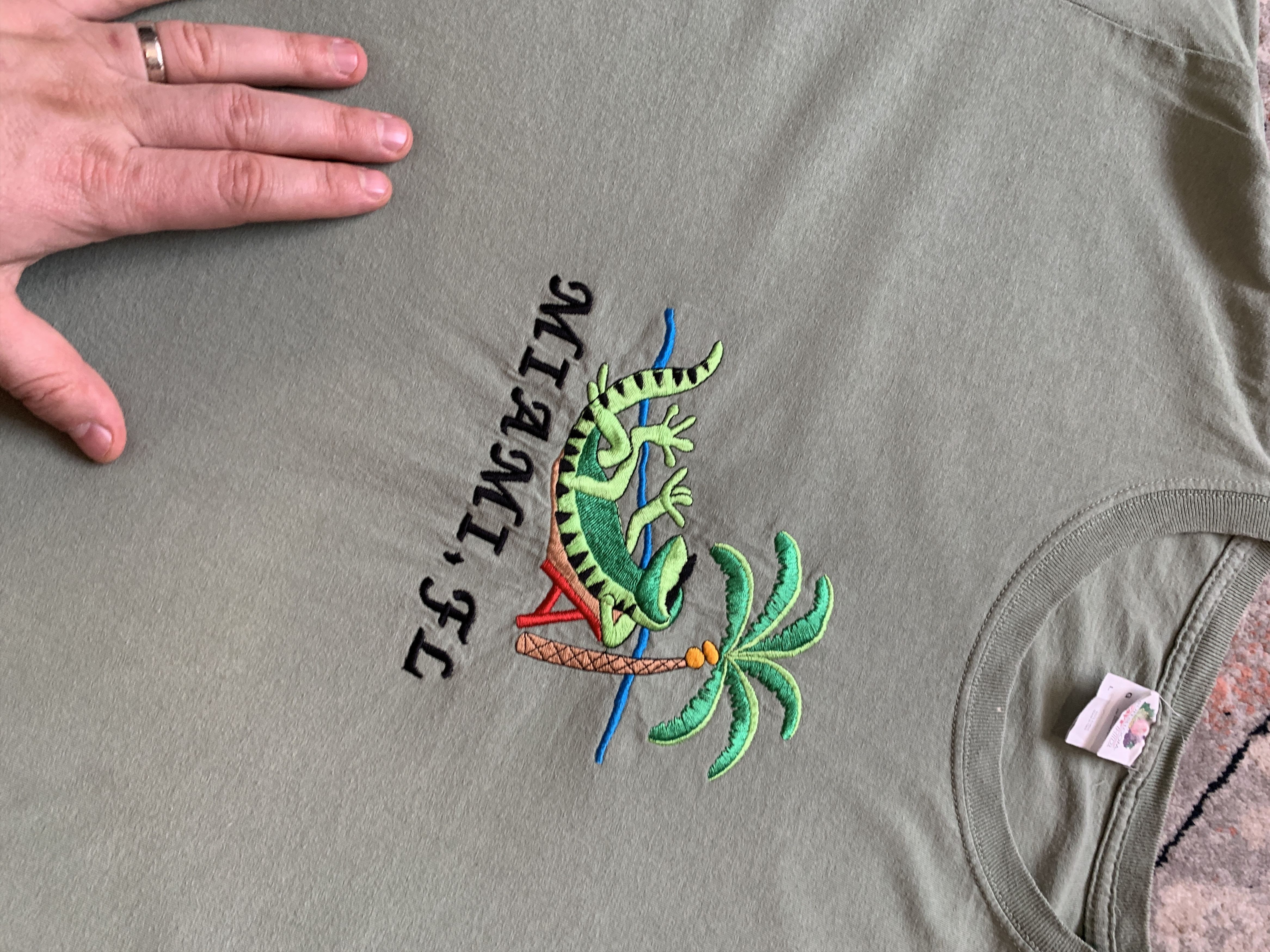 Fruit Of The Loom × Vintage Miami Florida Vintage T-Shirt Size US L / EU 52-54 / 3 - 3 Thumbnail