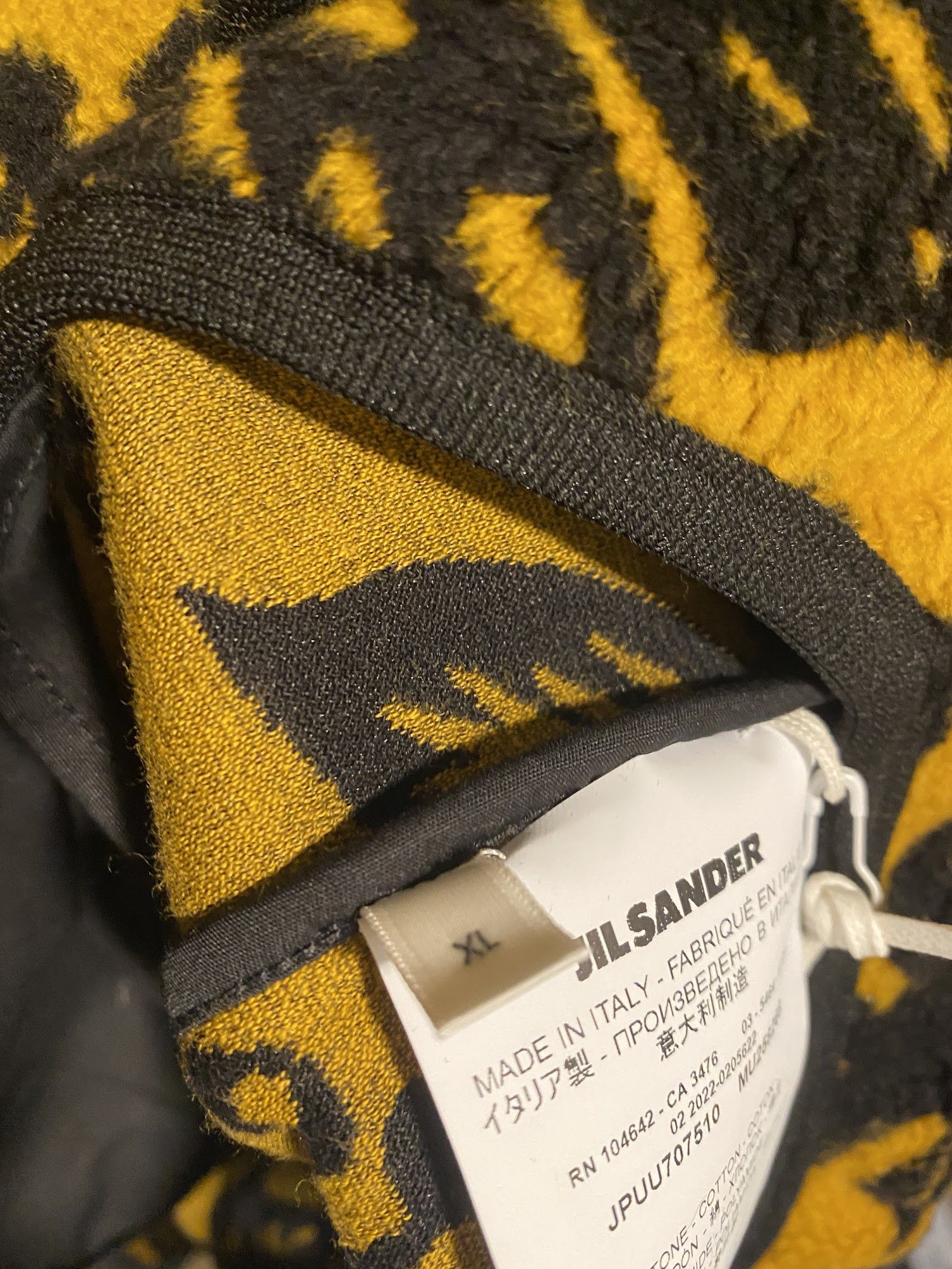 Jil Sander JIL SANDER PLUS FLORAL FLEECE ZIP THROUGH JACKET yellow XL Size US XL / EU 56 / 4 - 6 Thumbnail