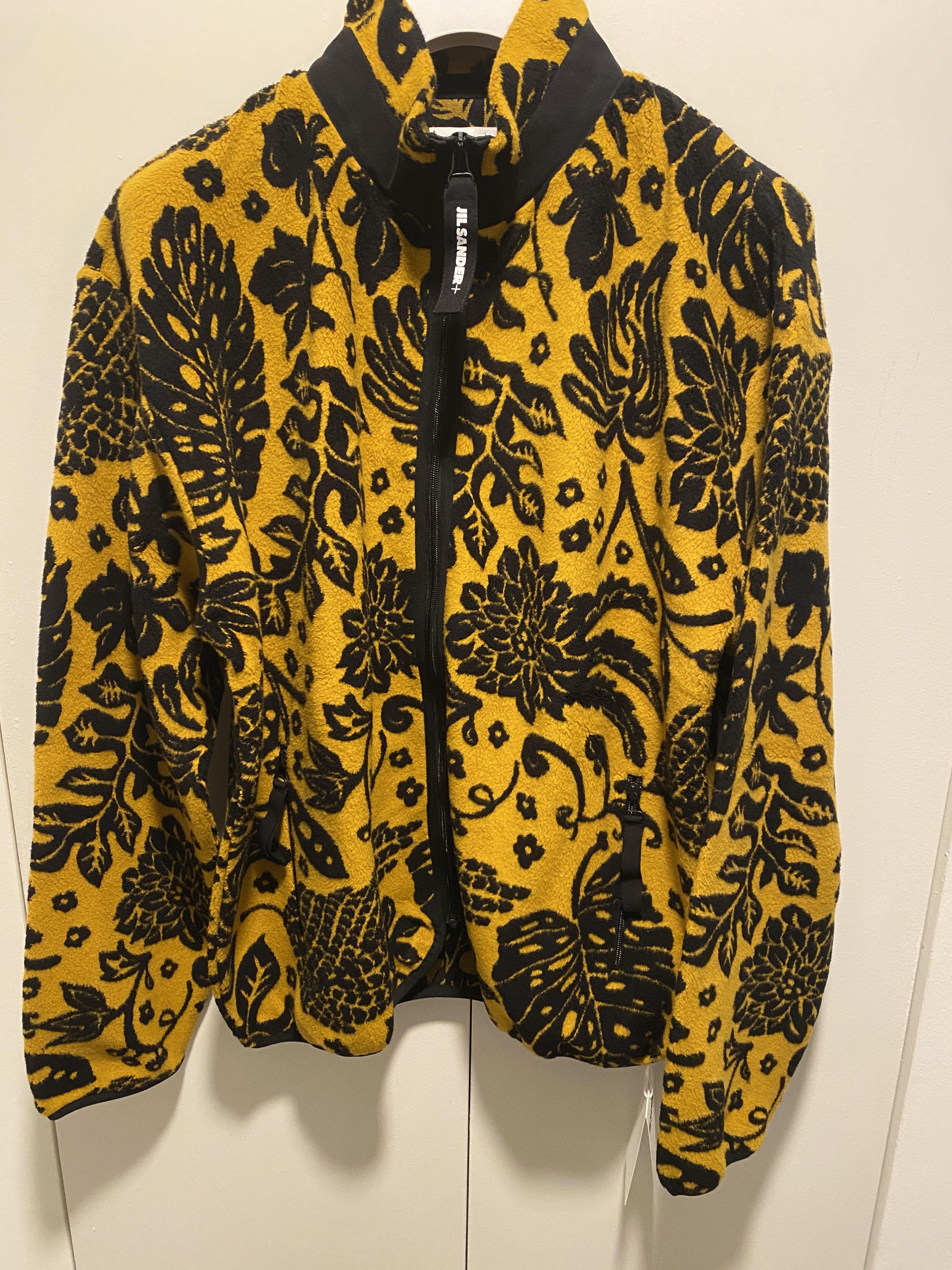 Jil Sander JIL SANDER PLUS FLORAL FLEECE ZIP THROUGH JACKET yellow XL Size US XL / EU 56 / 4 - 1 Thumbnail