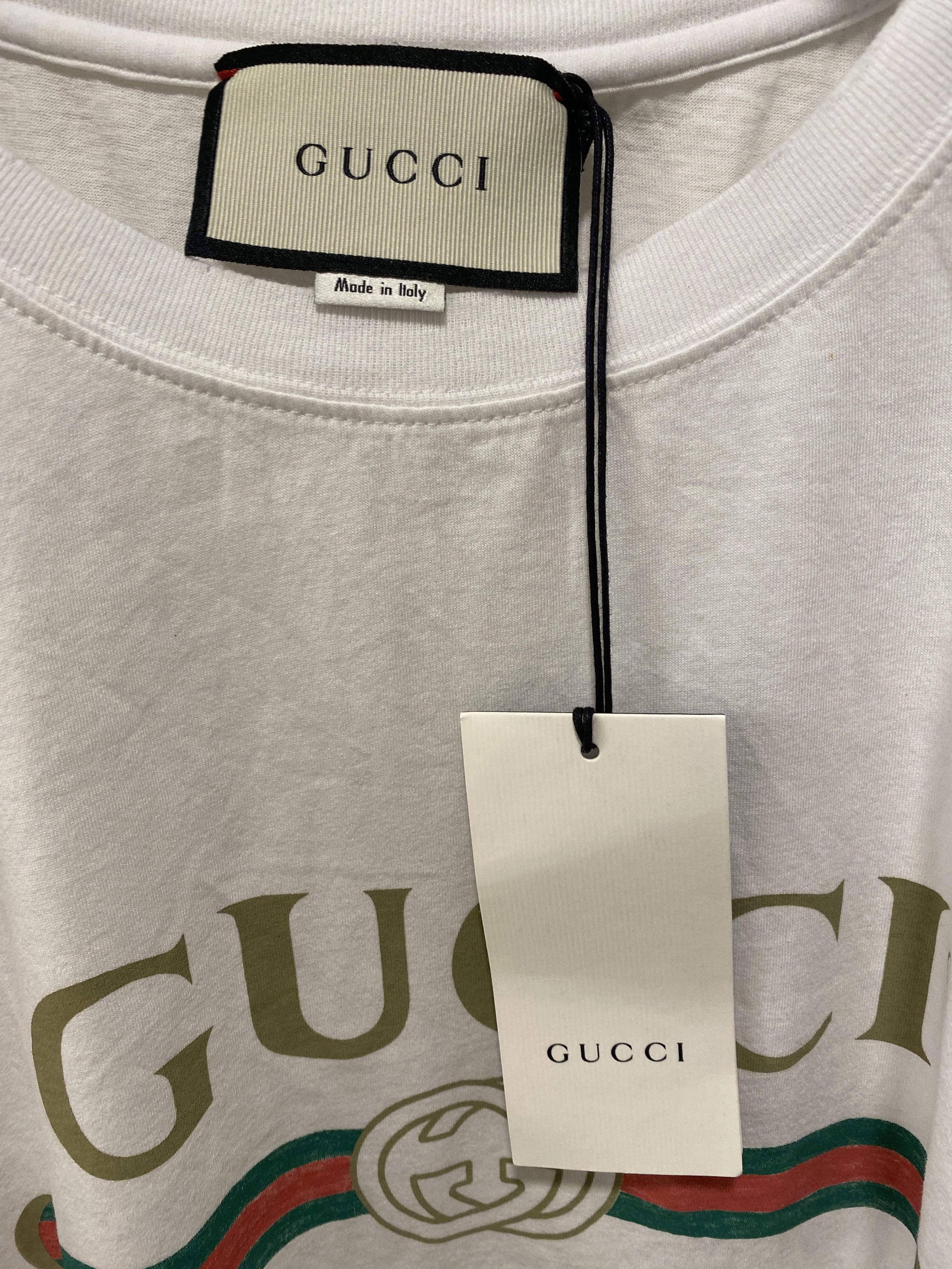 Gucci Gucci 1980 Printed Shirt T-shirt Washed Distressed Vintage Size US XL / EU 56 / 4 - 4 Thumbnail