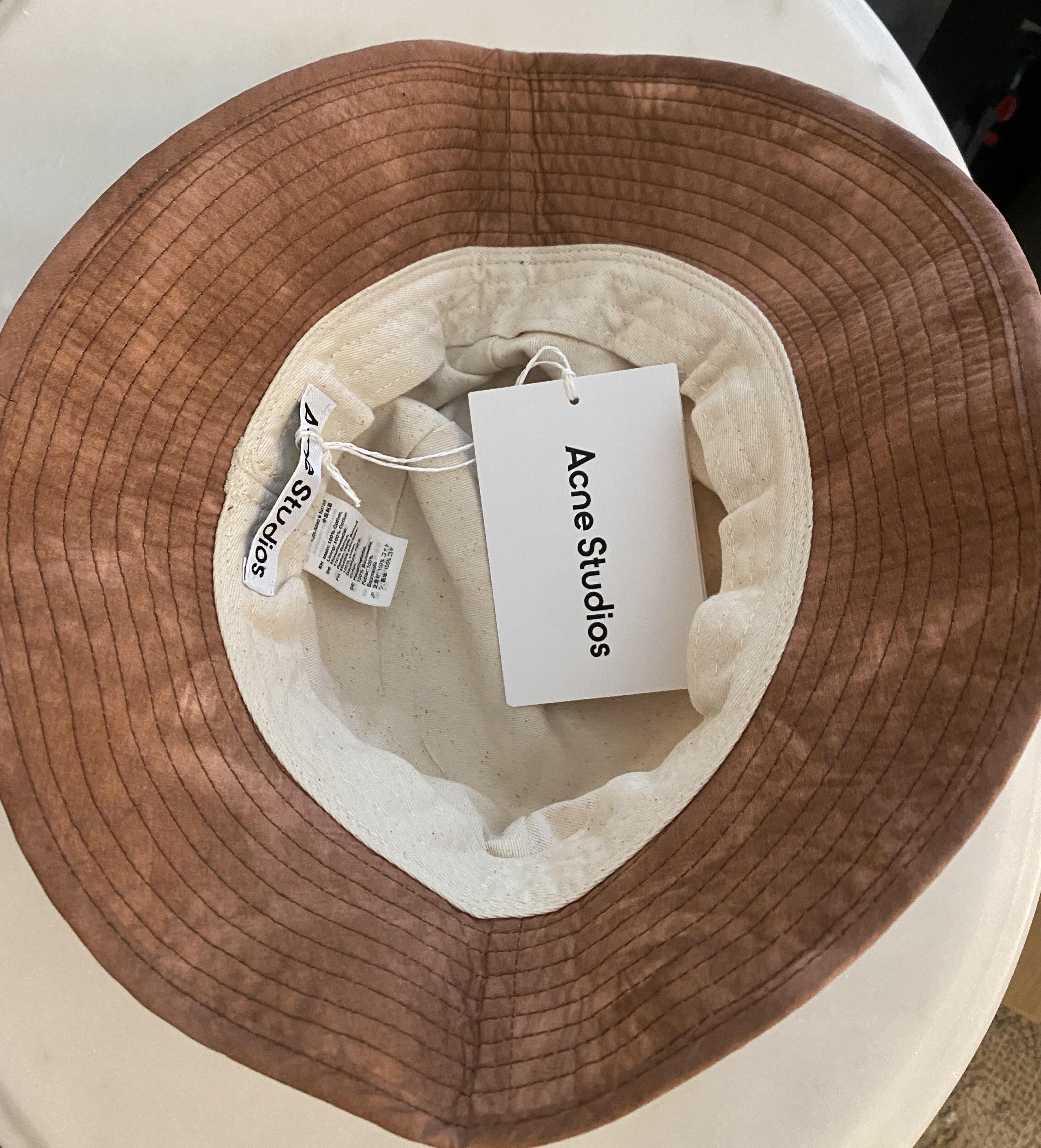 [s/m] Acne Studios Tie-Dye Bucket Hat Old Pink