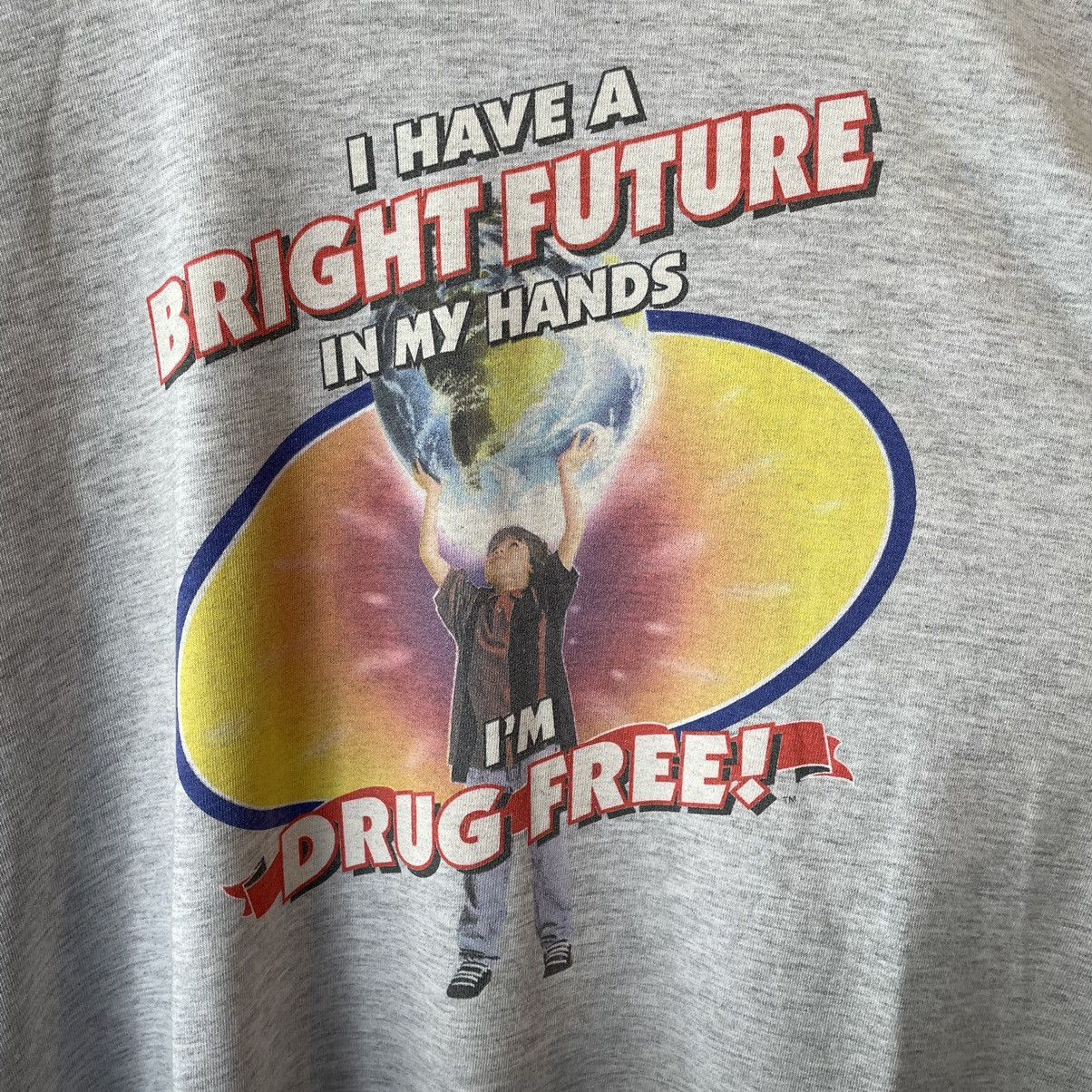 Vintage Vintage Drug Free Campaign Tee Shirt Size US L / EU 52-54 / 3 - 3 Thumbnail