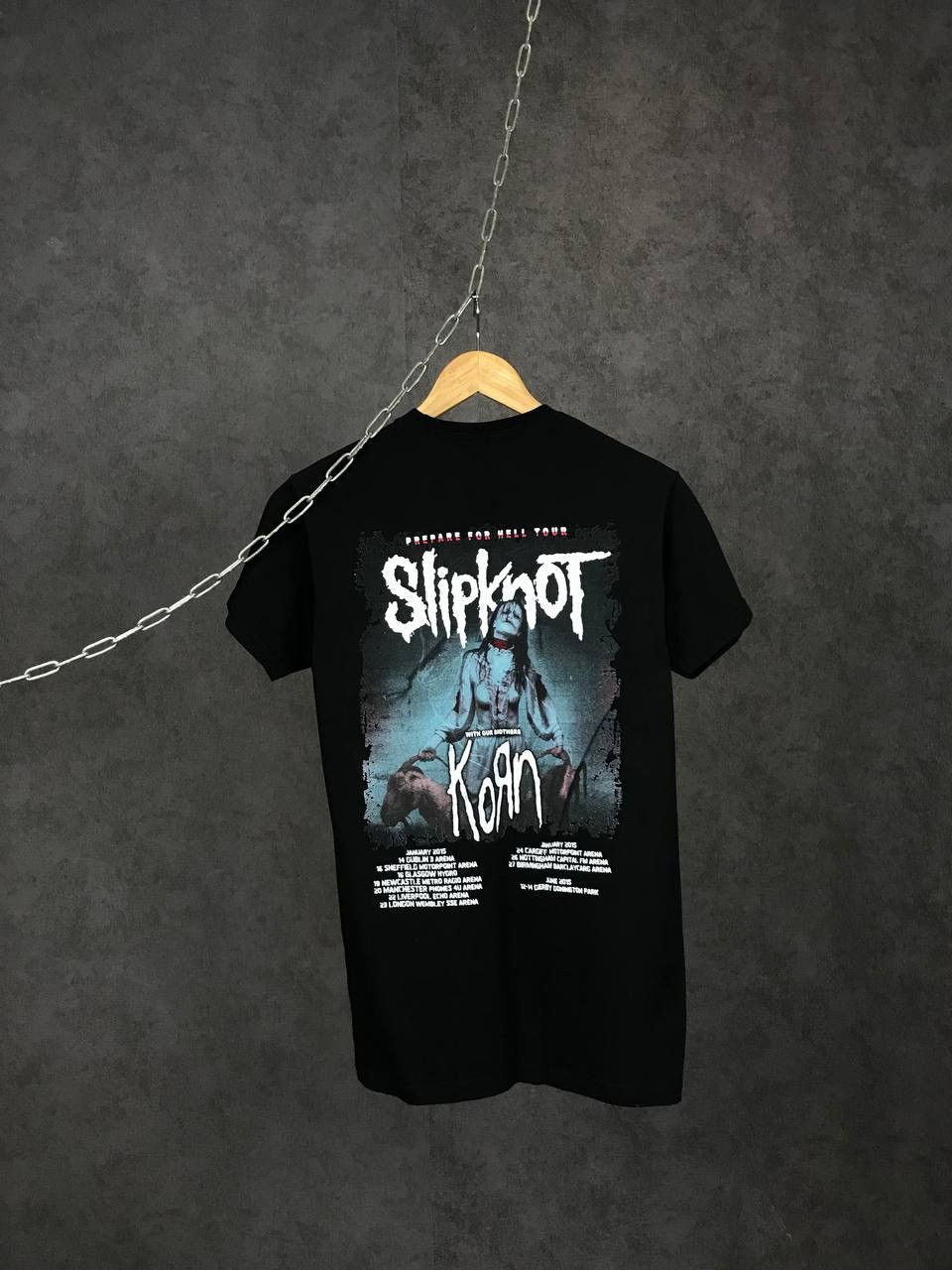 Band Tees Slipknot x Korn vintage rock band overprinted tour tee Size US M / EU 48-50 / 2 - 2 Thumbnail