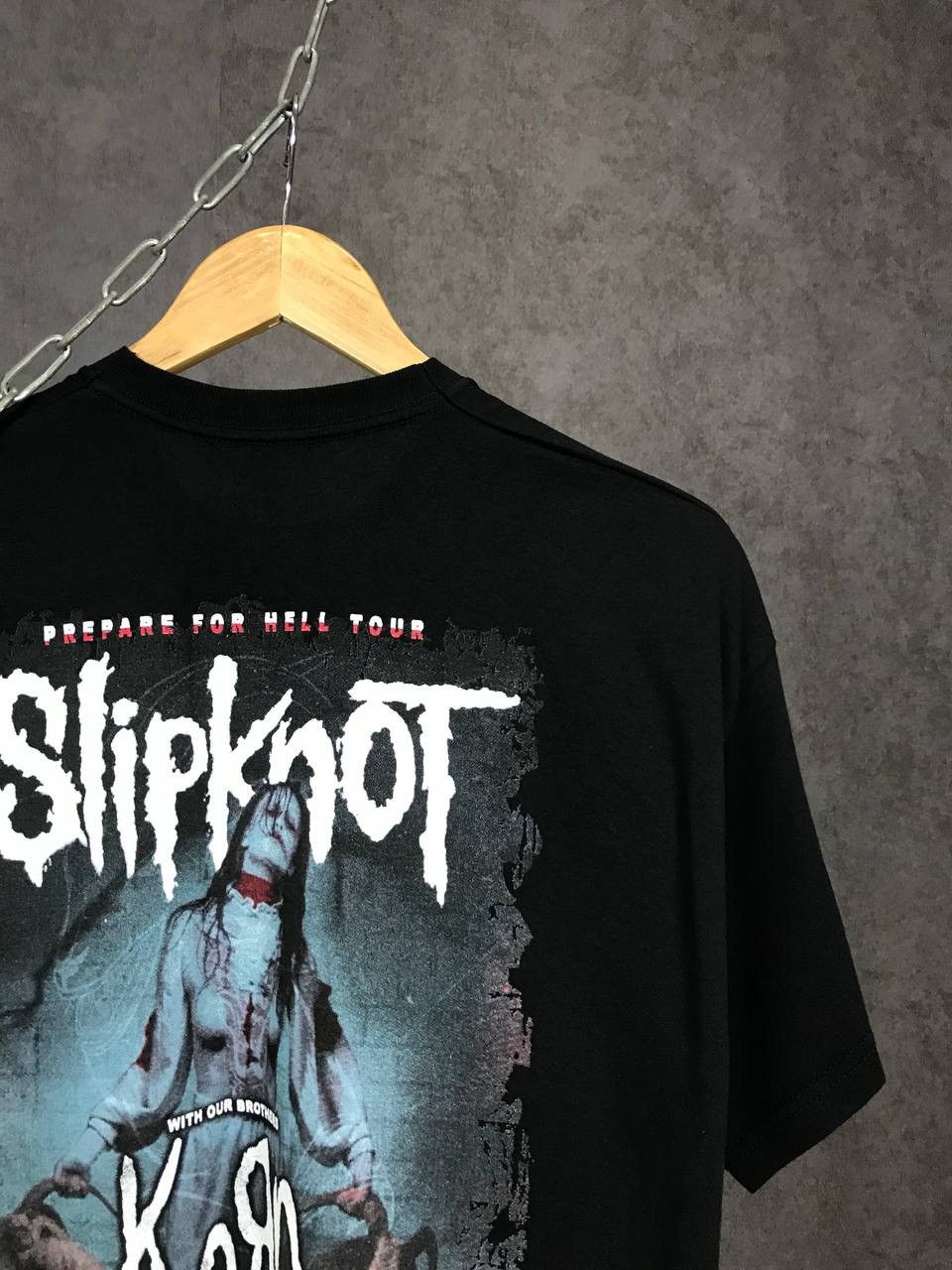 Band Tees Slipknot x Korn vintage rock band overprinted tour tee Size US L / EU 52-54 / 3 - 5 Thumbnail