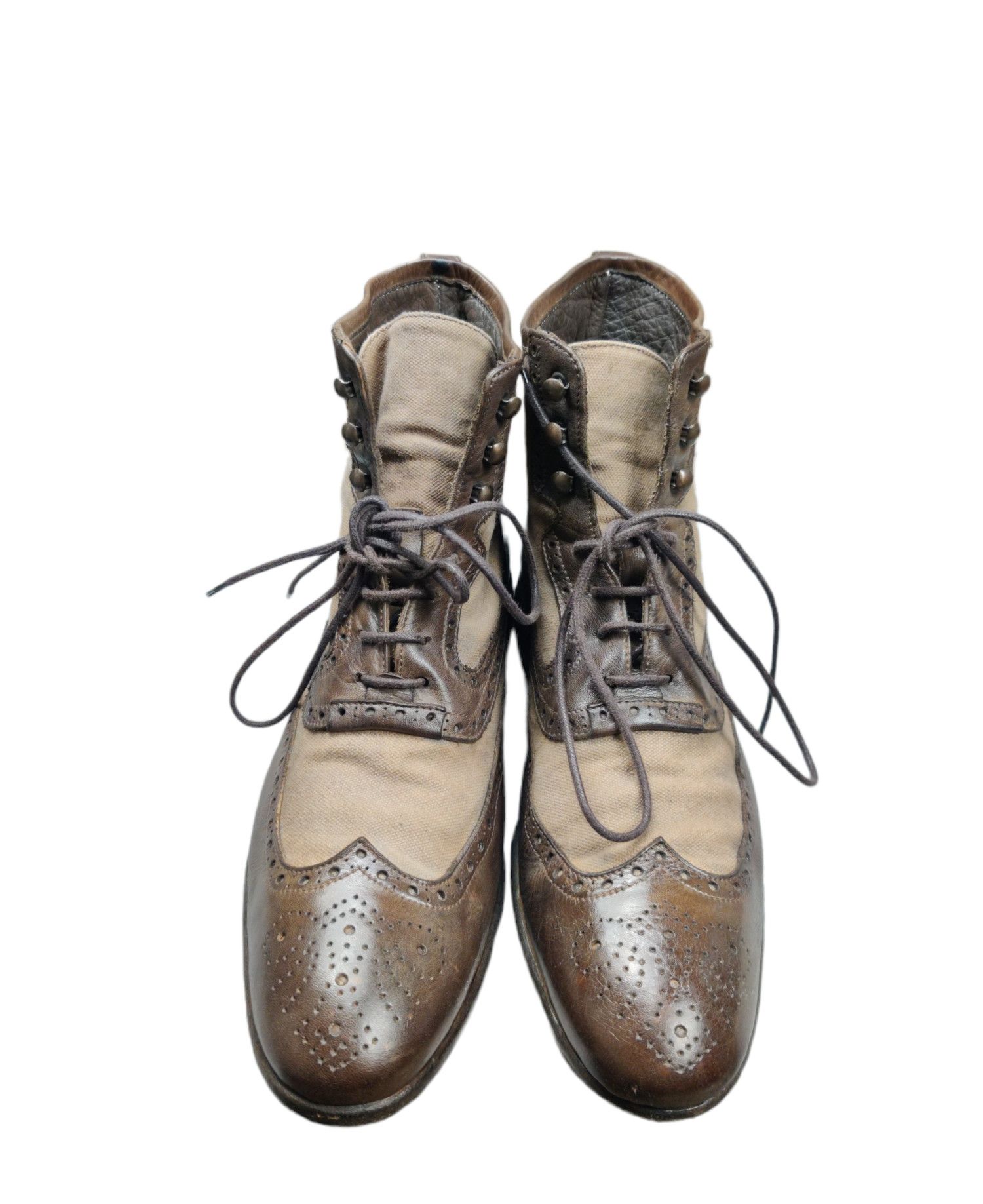 John Varvatos Vintage John Varvatos Brown Canvas/Leather 