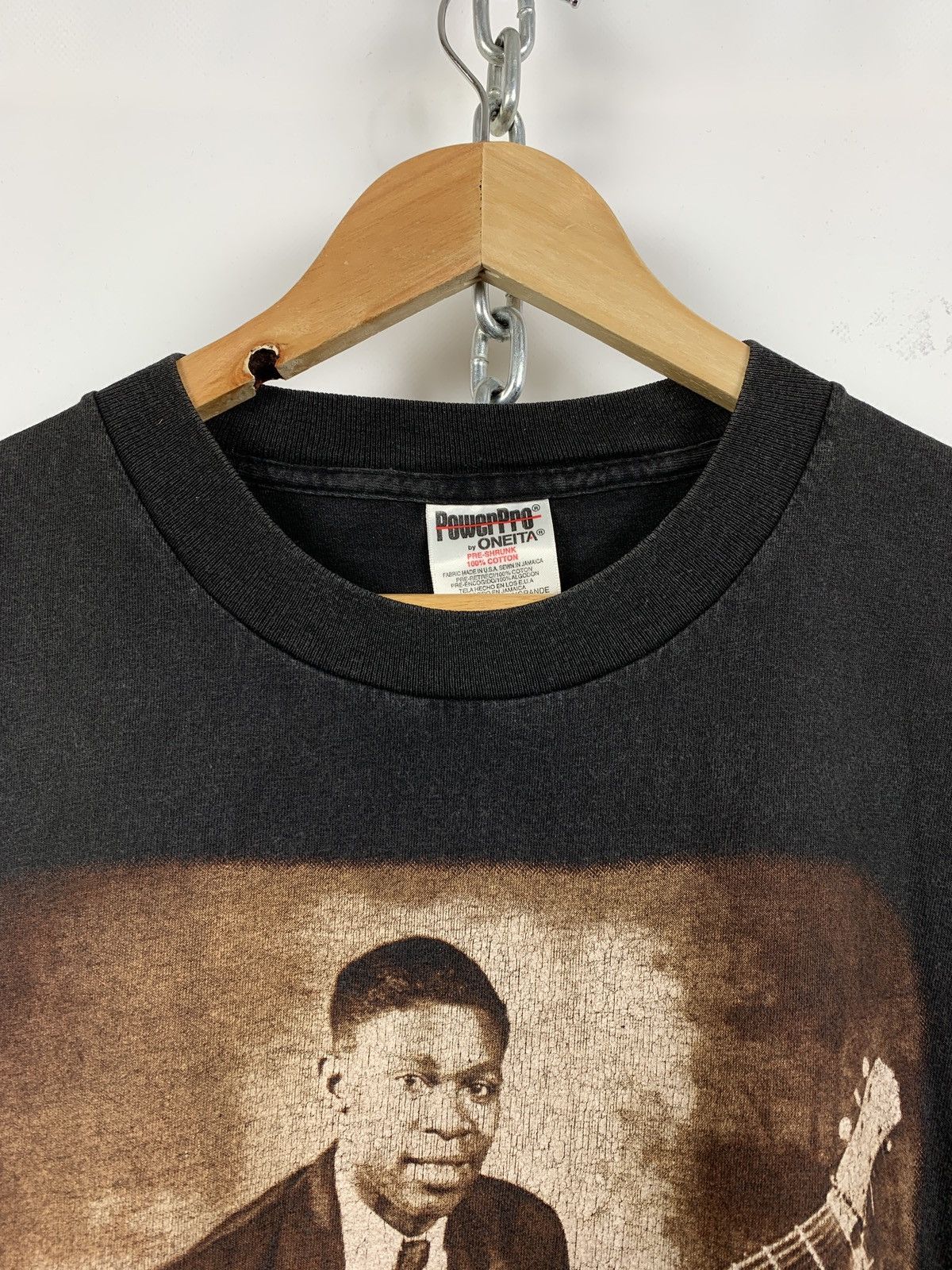 Band Tees 1996 Vintage B.B King Of The Blues World Tour Faded T-Shirt Size US XL / EU 56 / 4 - 7 Thumbnail