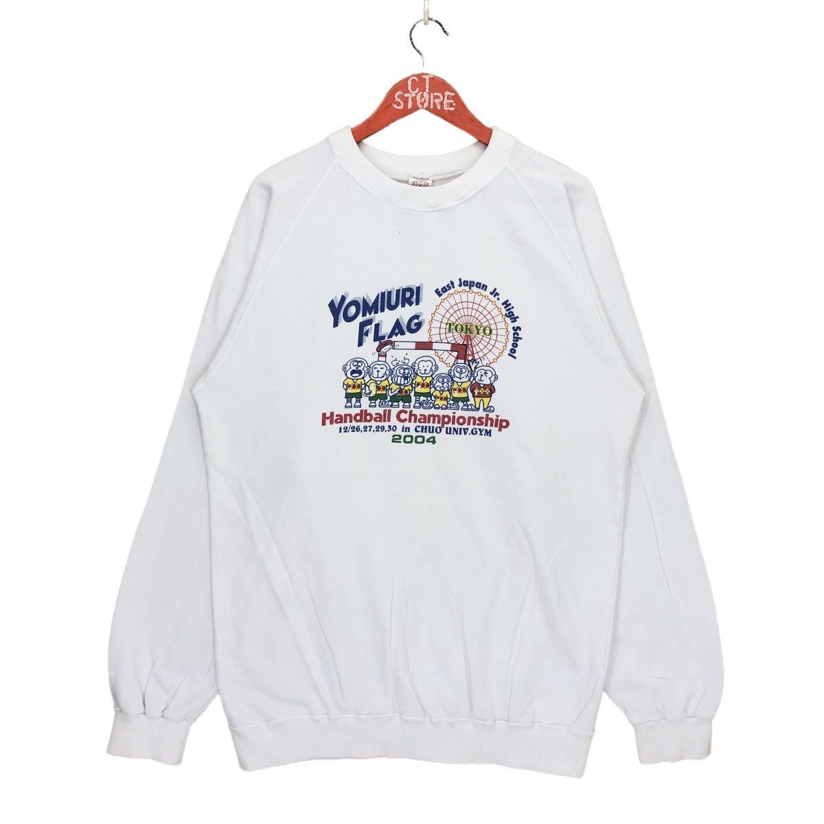 Vintage Asaka Yomiura Flag Handball Championship Sweatshirt