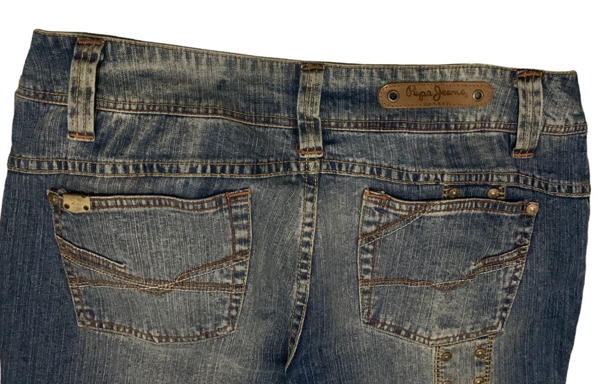 Pepe Jeans Rare Design Vintage Brand Pepe Jeans Denim 2000s Size 31" - 6 Thumbnail