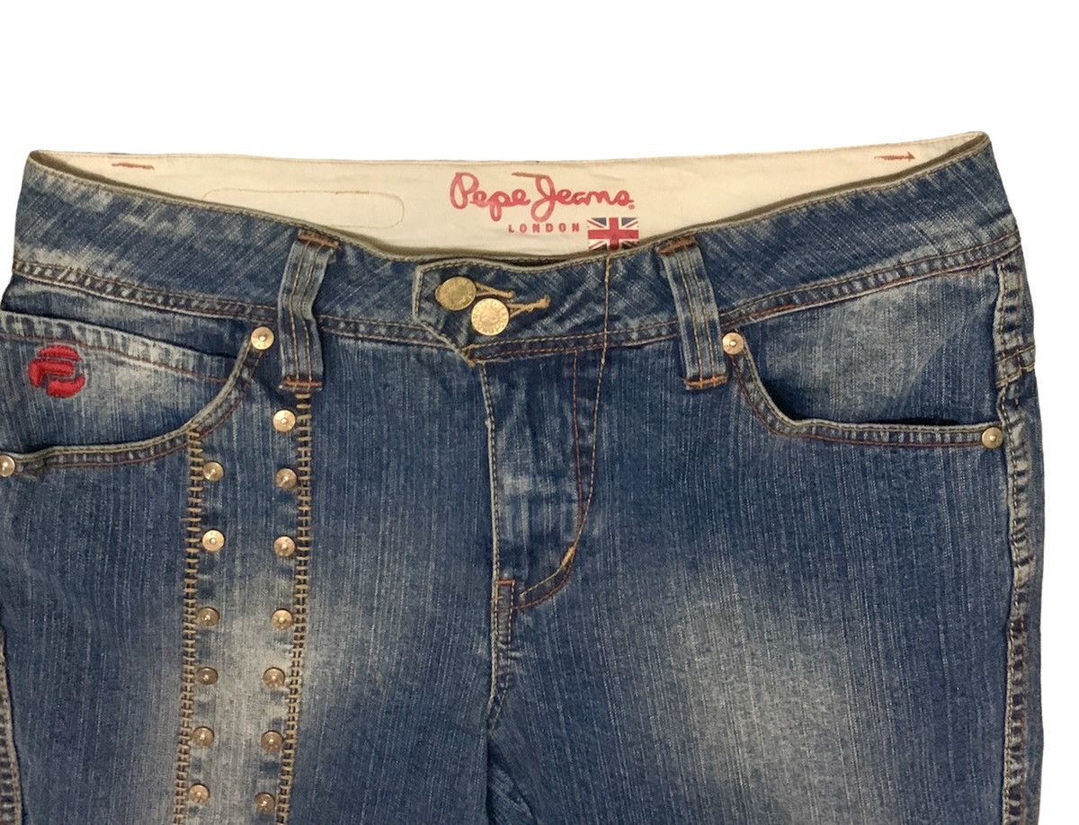 Pepe Jeans Rare Design Vintage Brand Pepe Jeans Denim 2000s Size 31" - 5 Thumbnail