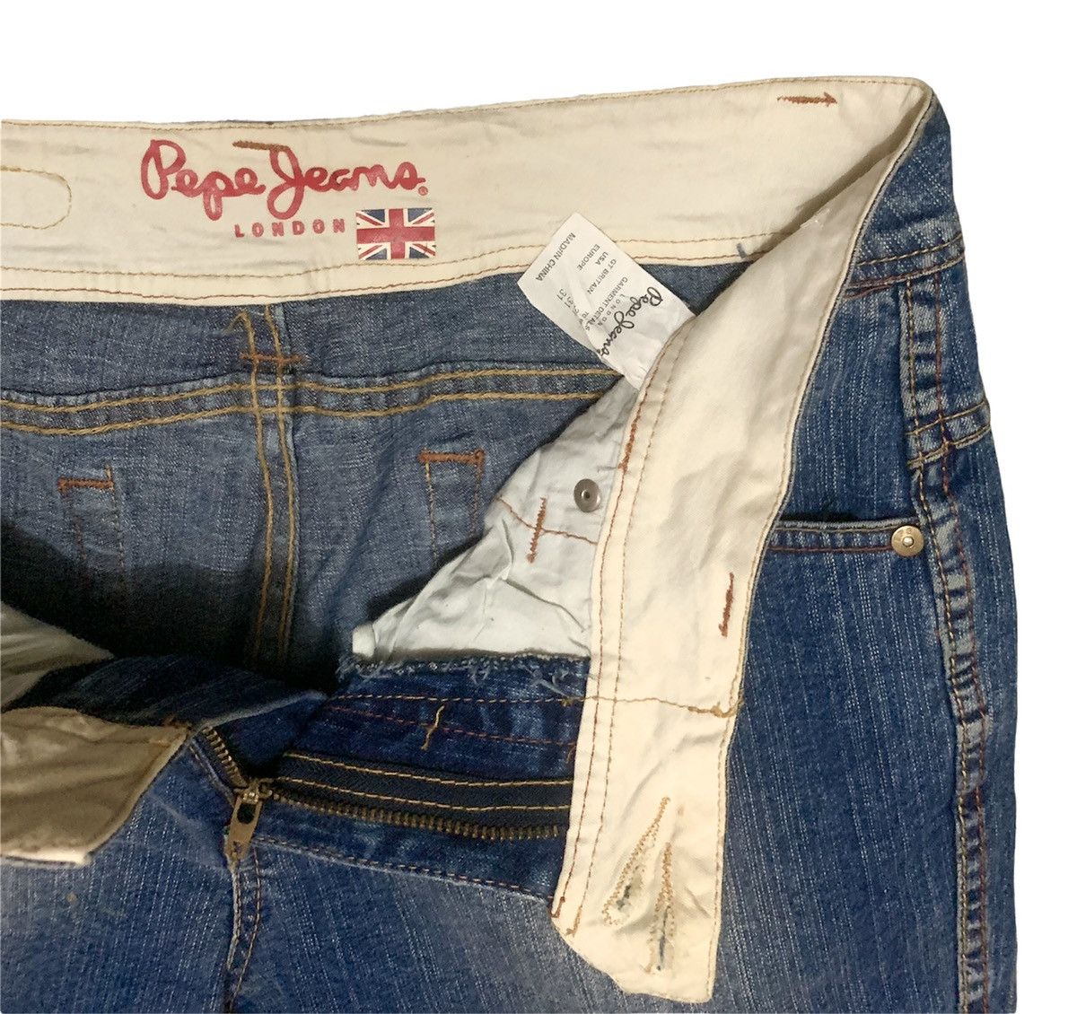 Pepe Jeans Rare Design Vintage Brand Pepe Jeans Denim 2000s Size 31" - 7 Thumbnail