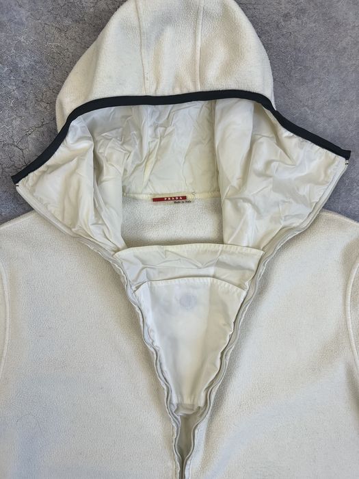 Vintage PRADA SPORT AW99 'Ninja' BALACLAVA FLEECE PULLOVER HOODIE