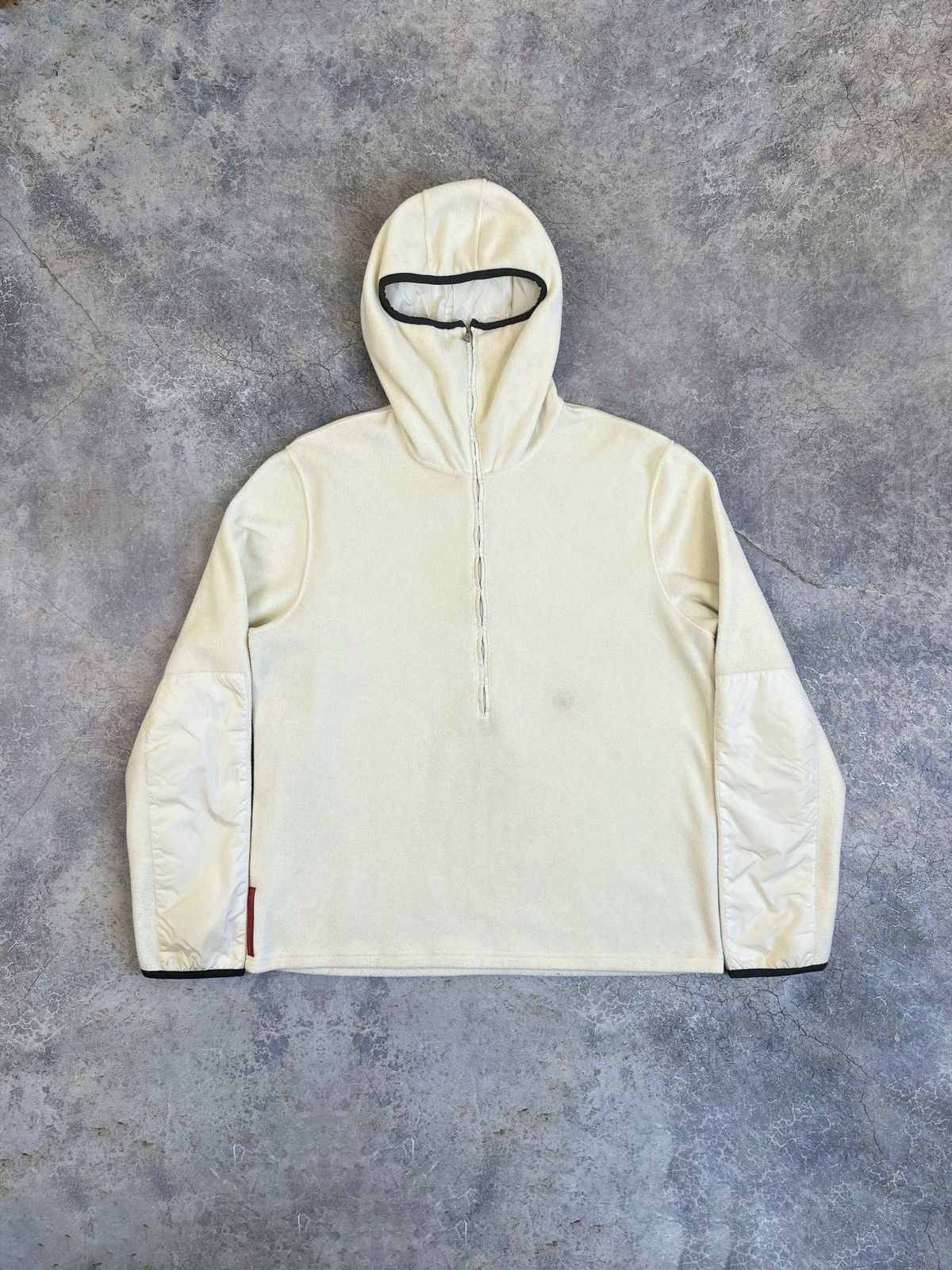Vintage PRADA SPORT AW99 'Ninja' BALACLAVA FLEECE PULLOVER HOODIE | Grailed