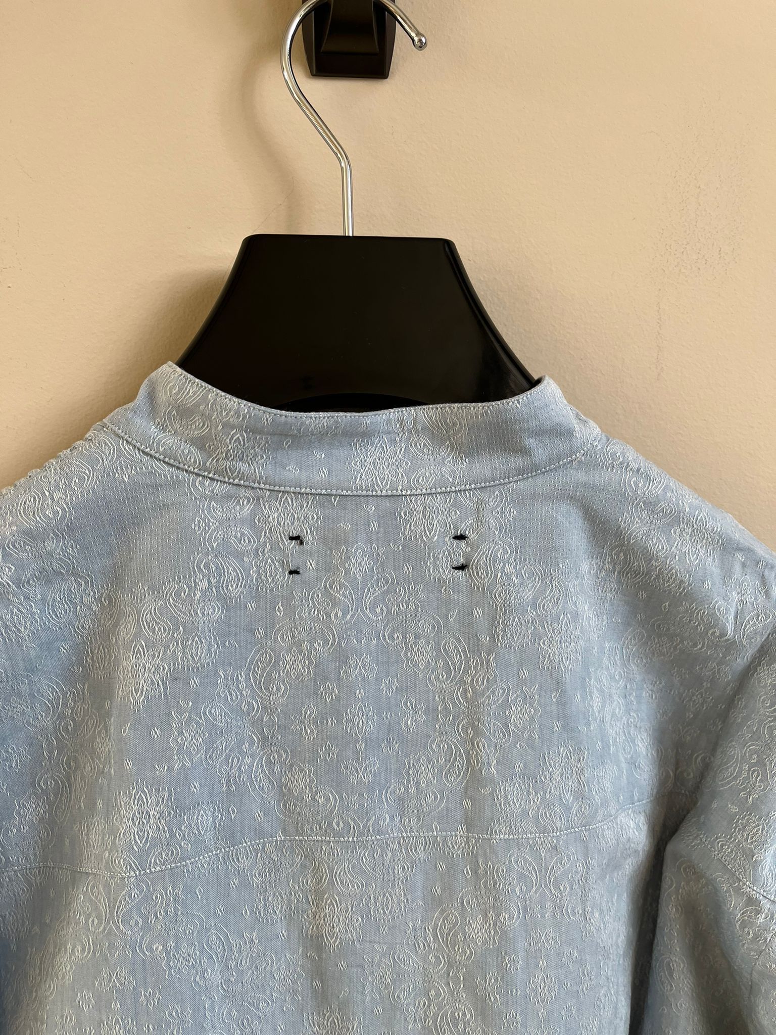 Amiri Chambray Tuxedo Shirt in Sky Indigo Size US XL / EU 56 / 4 - 15 Thumbnail
