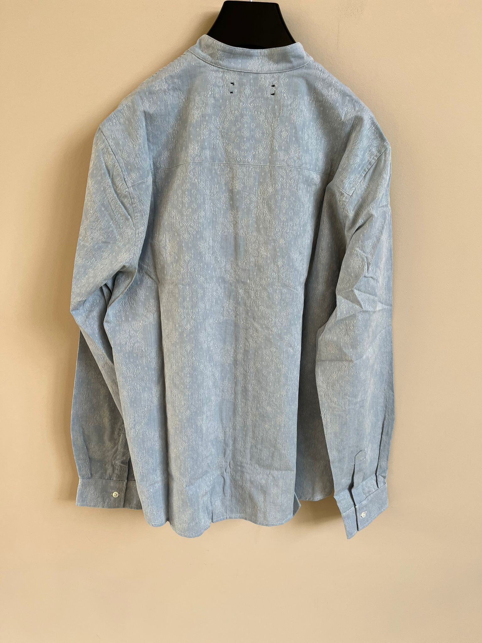 Amiri Chambray Tuxedo Shirt in Sky Indigo Size US XL / EU 56 / 4 - 12 Thumbnail