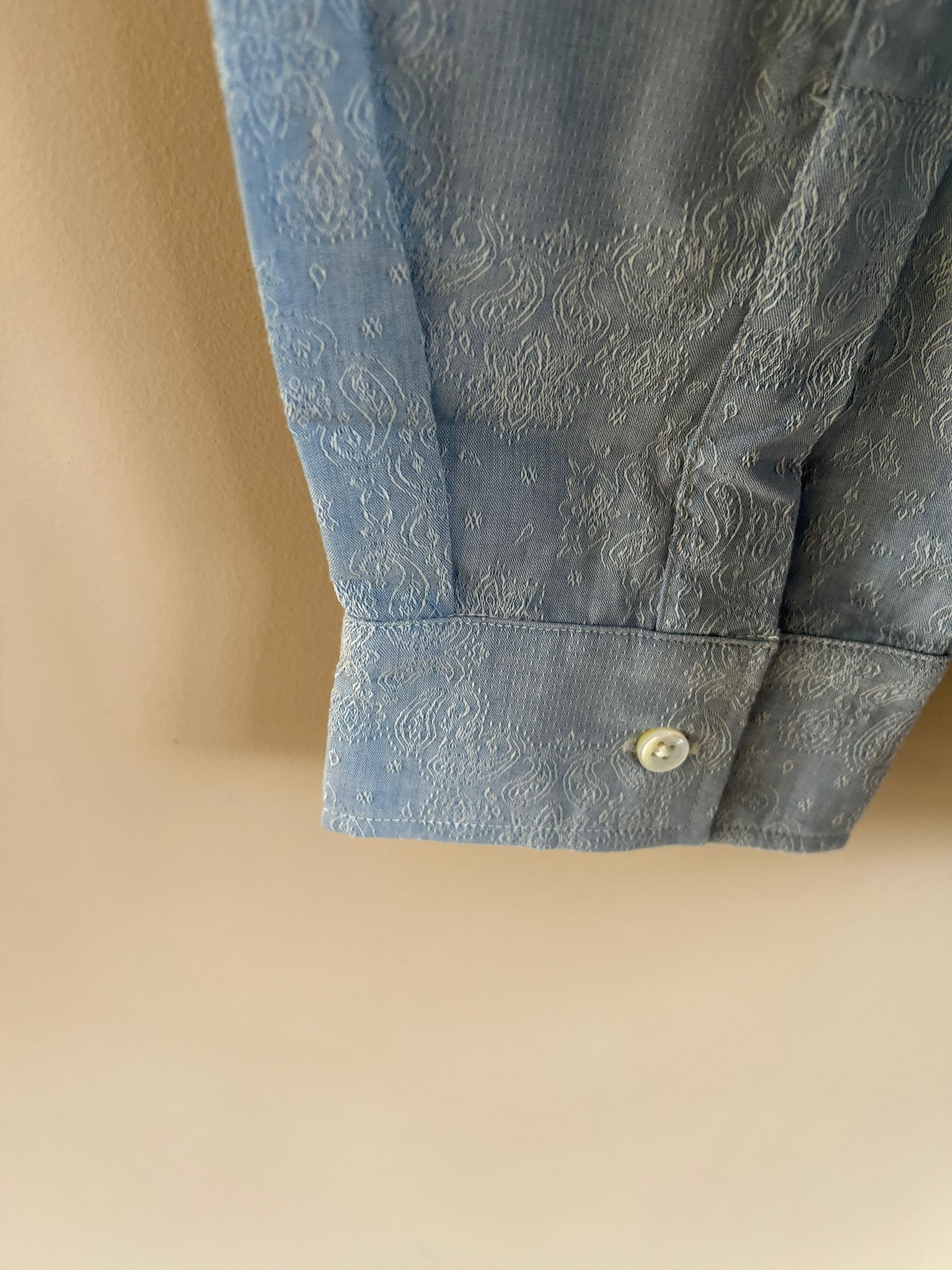 Amiri Chambray Tuxedo Shirt in Sky Indigo Size US XL / EU 56 / 4 - 14 Thumbnail