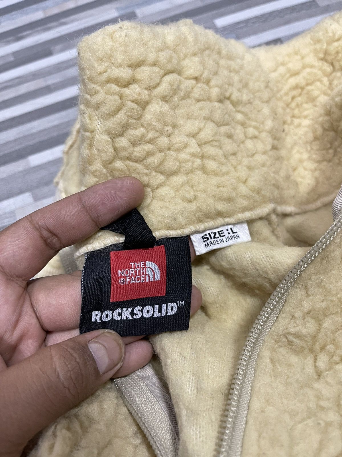 The North Face Vintage The North Face Rocksolid Fleece Jacket Size US L / EU 52-54 / 3 - 3 Thumbnail