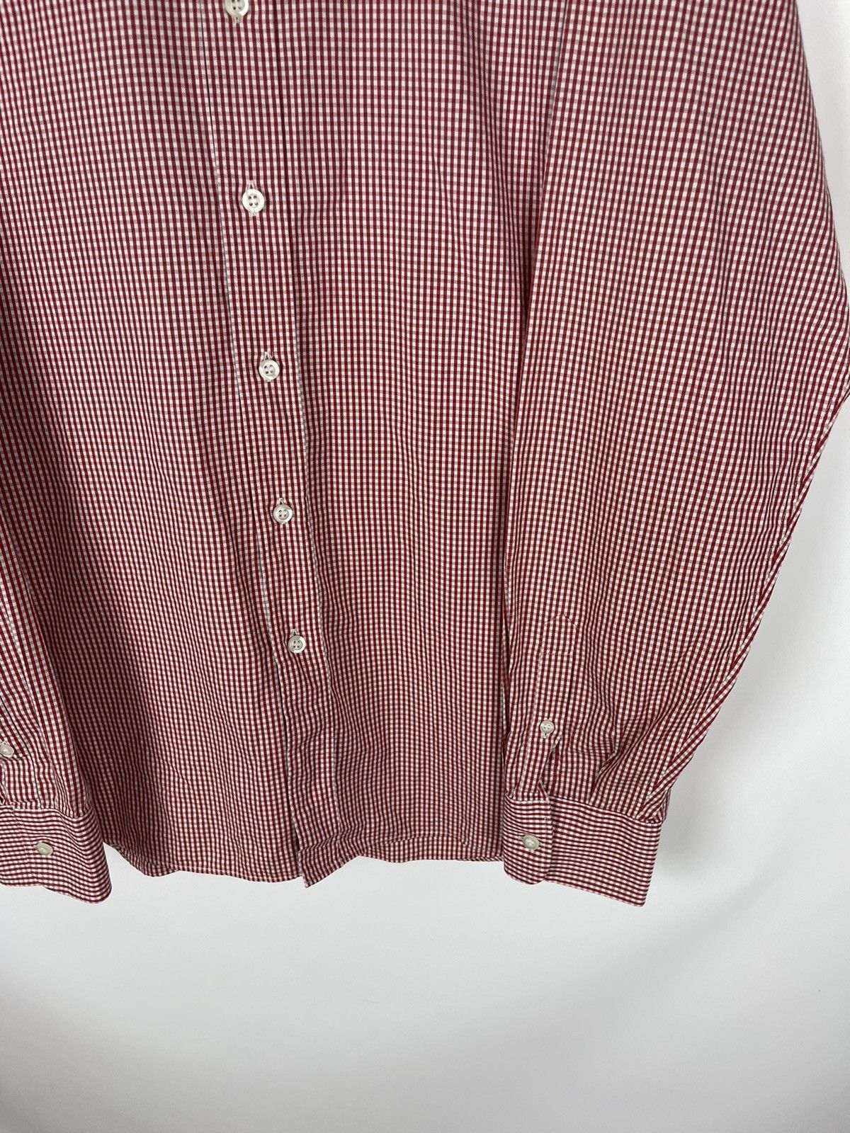 Prada Prada Milano red checkered long sleeve shirt button up Size US L / EU 52-54 / 3 - 4 Thumbnail