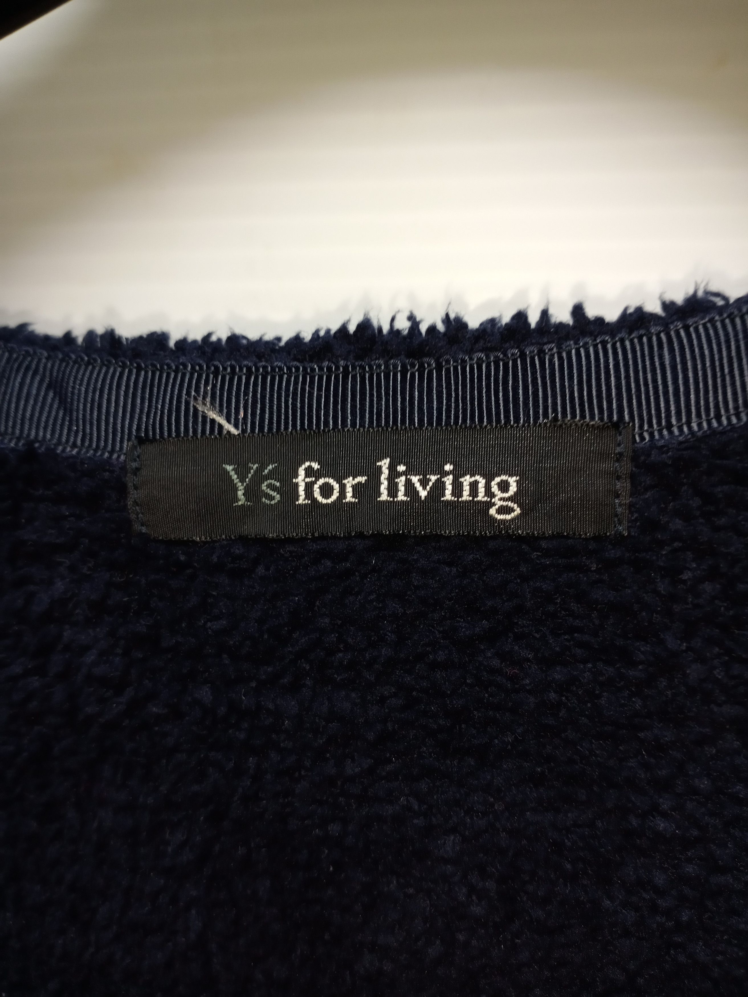 Vintage × Y's for Men × Yohji Yamamoto Ys For Living By Yohji Yamamoto Fleece Shirts Size US M / EU 48-50 / 2 - 5 Thumbnail