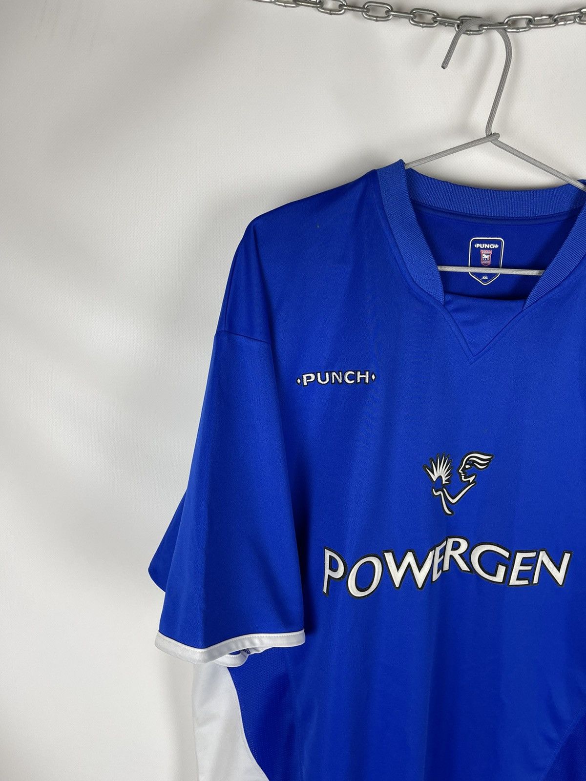 Vintage Punch Ipswich Town 2003 2005 home soccer jersey football Size US XXL / EU 58 / 5 - 4 Thumbnail